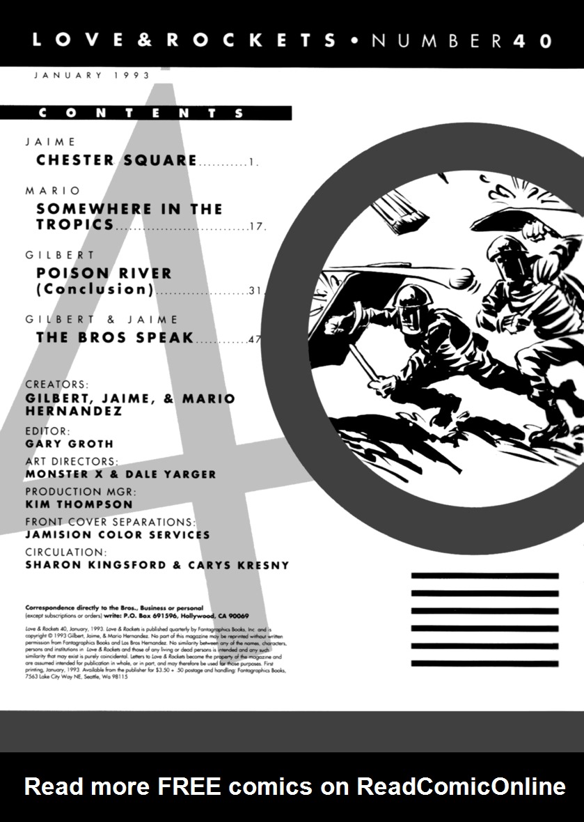 Read online Love and Rockets (1982) comic -  Issue #40 - 2