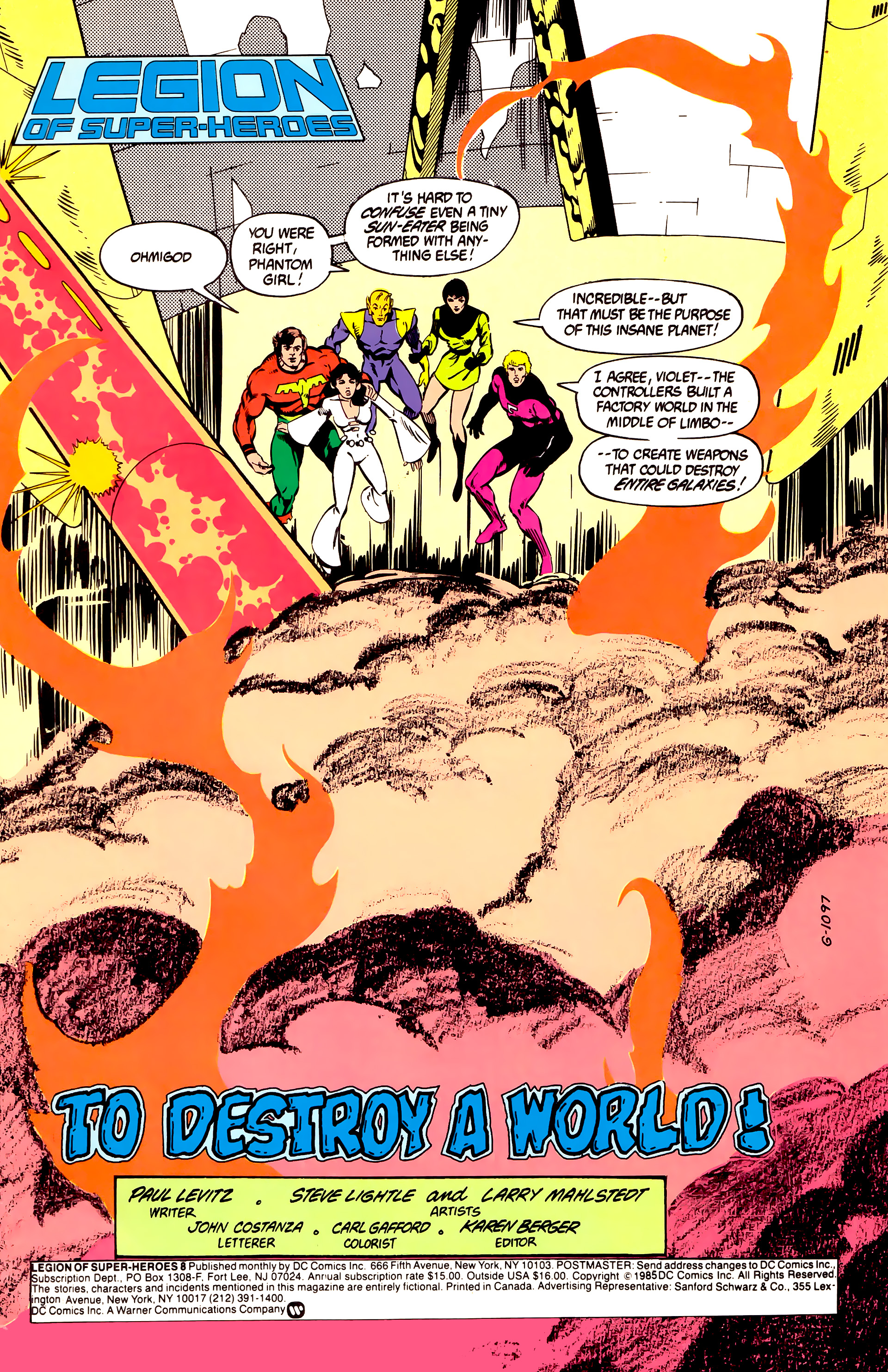 Read online Legion of Super-Heroes (1984) comic -  Issue #8 - 3