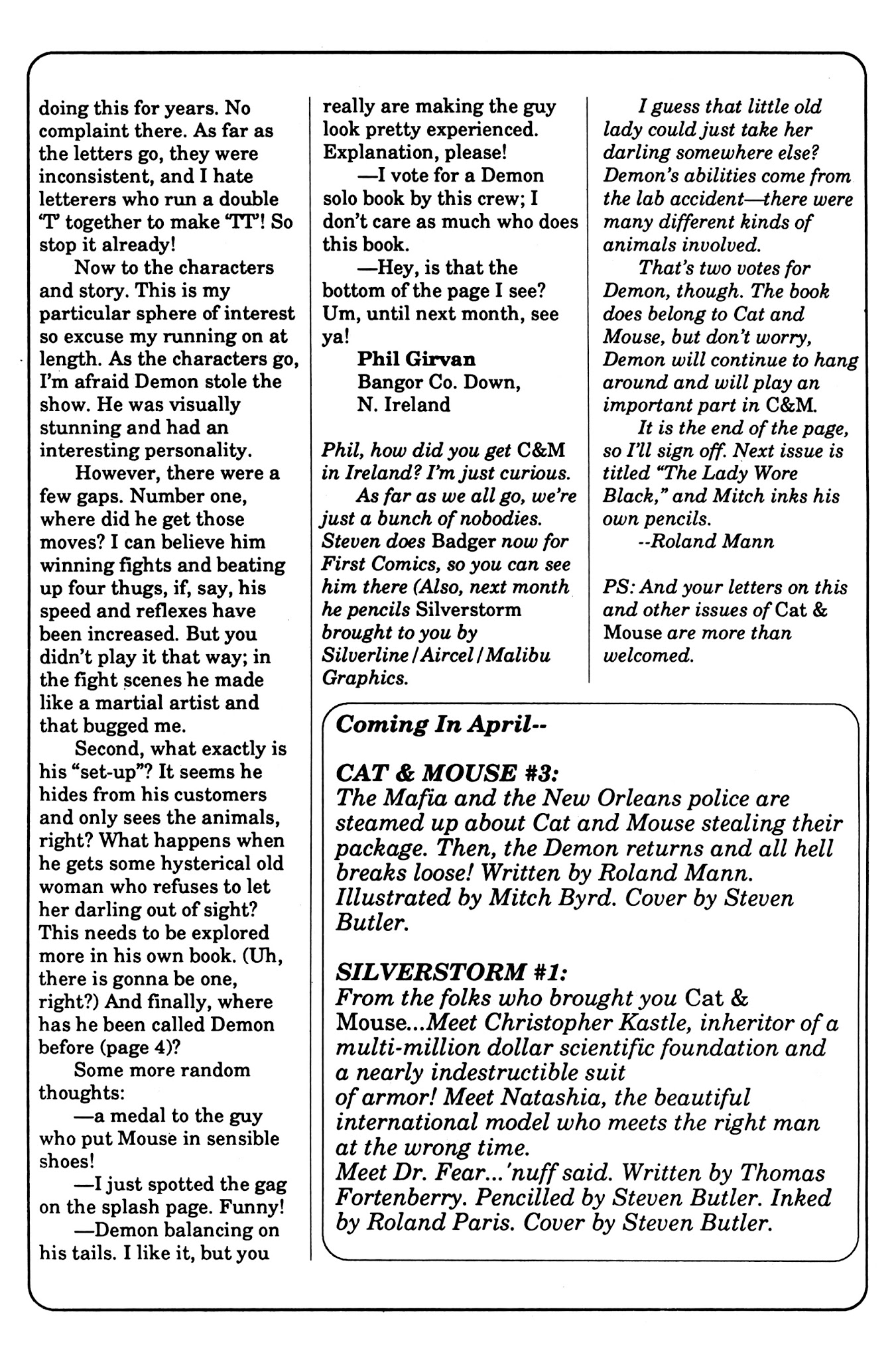 Read online Cat & Mouse comic -  Issue #2 - 28