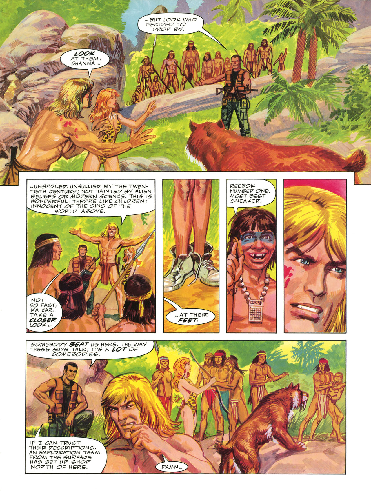 Read online Marvel Graphic Novel comic -  Issue #62 - Ka-Zar - Guns of the Savage Land - 36