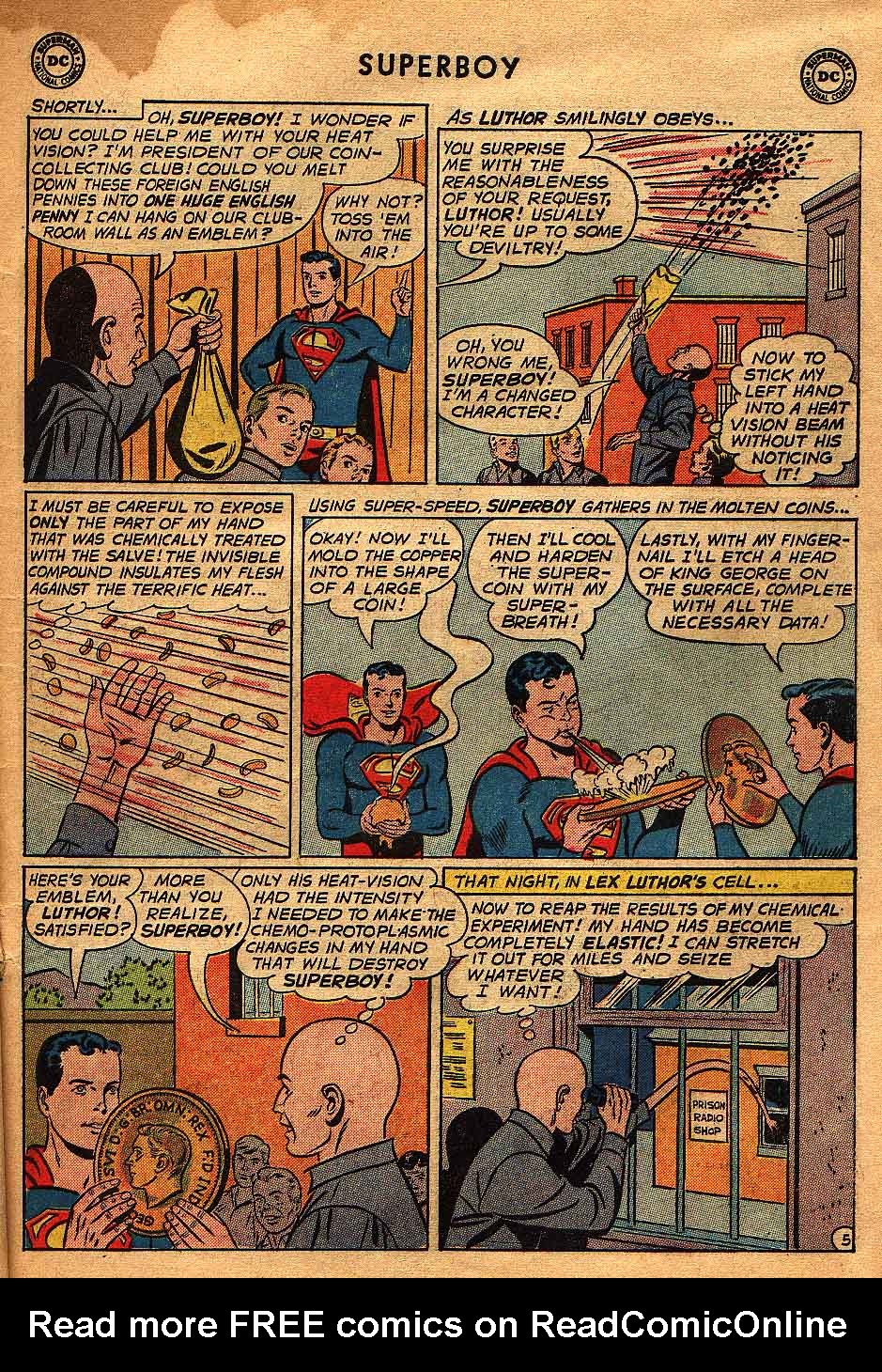 Read online Superboy (1949) comic -  Issue #96 - 6