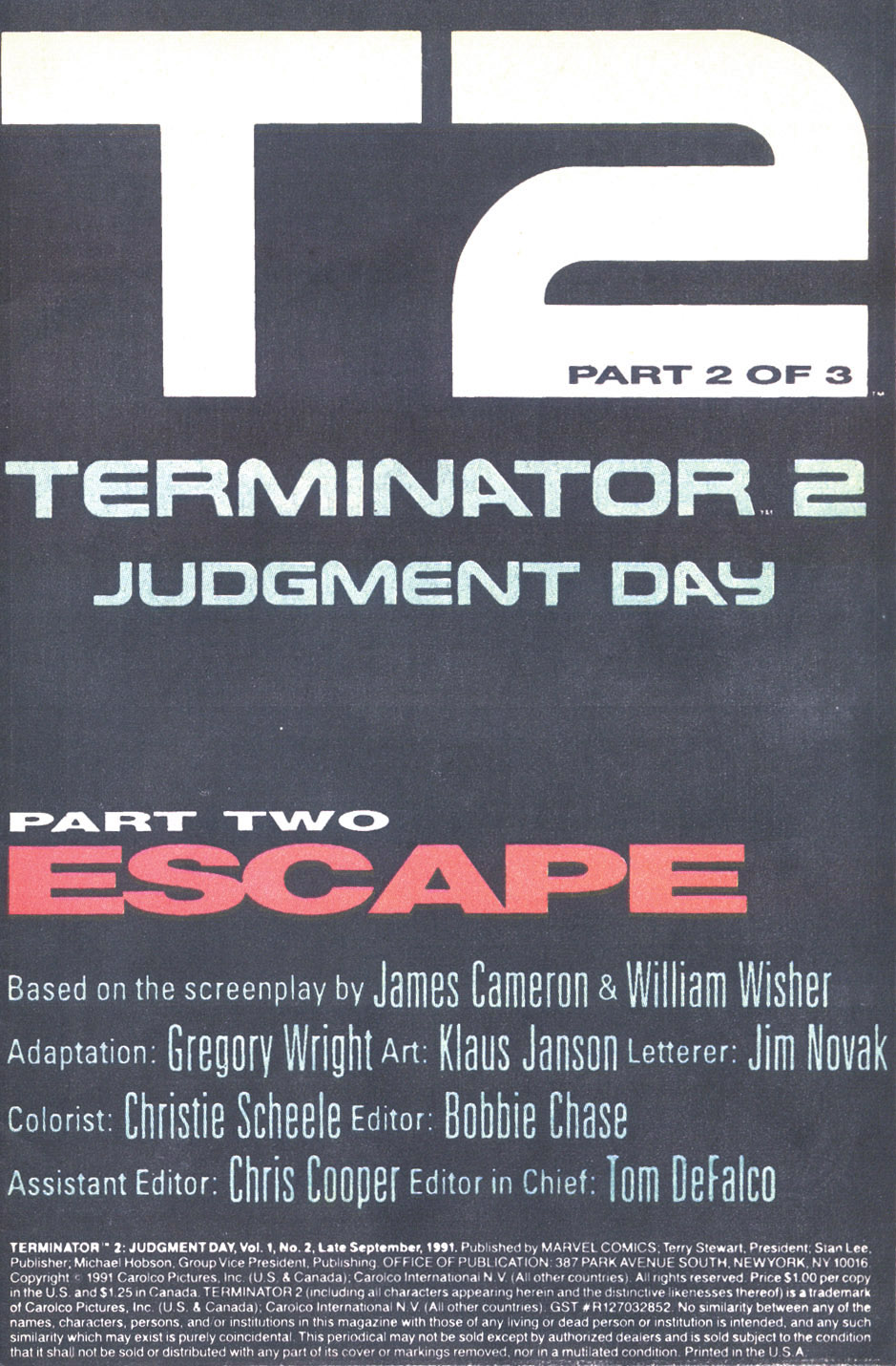 Read online Terminator 2: Judgment Day comic -  Issue #2 - 2