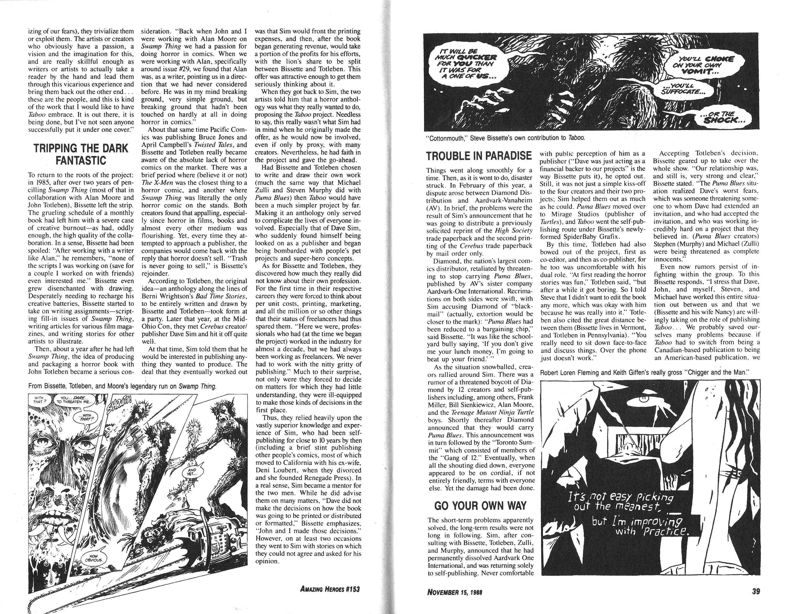 Read online Amazing Heroes comic -  Issue #153 - 20