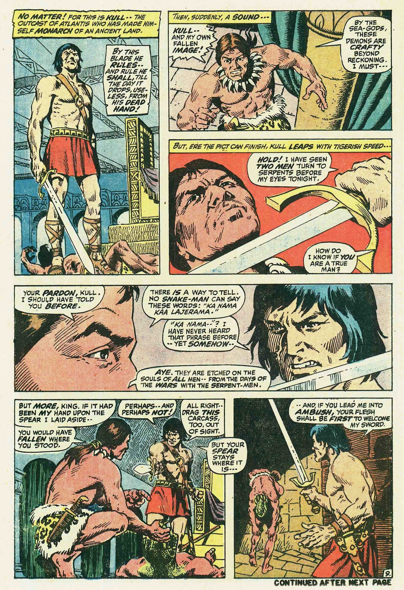 Read online Kull, the Conqueror (1971) comic -  Issue #2 - 10