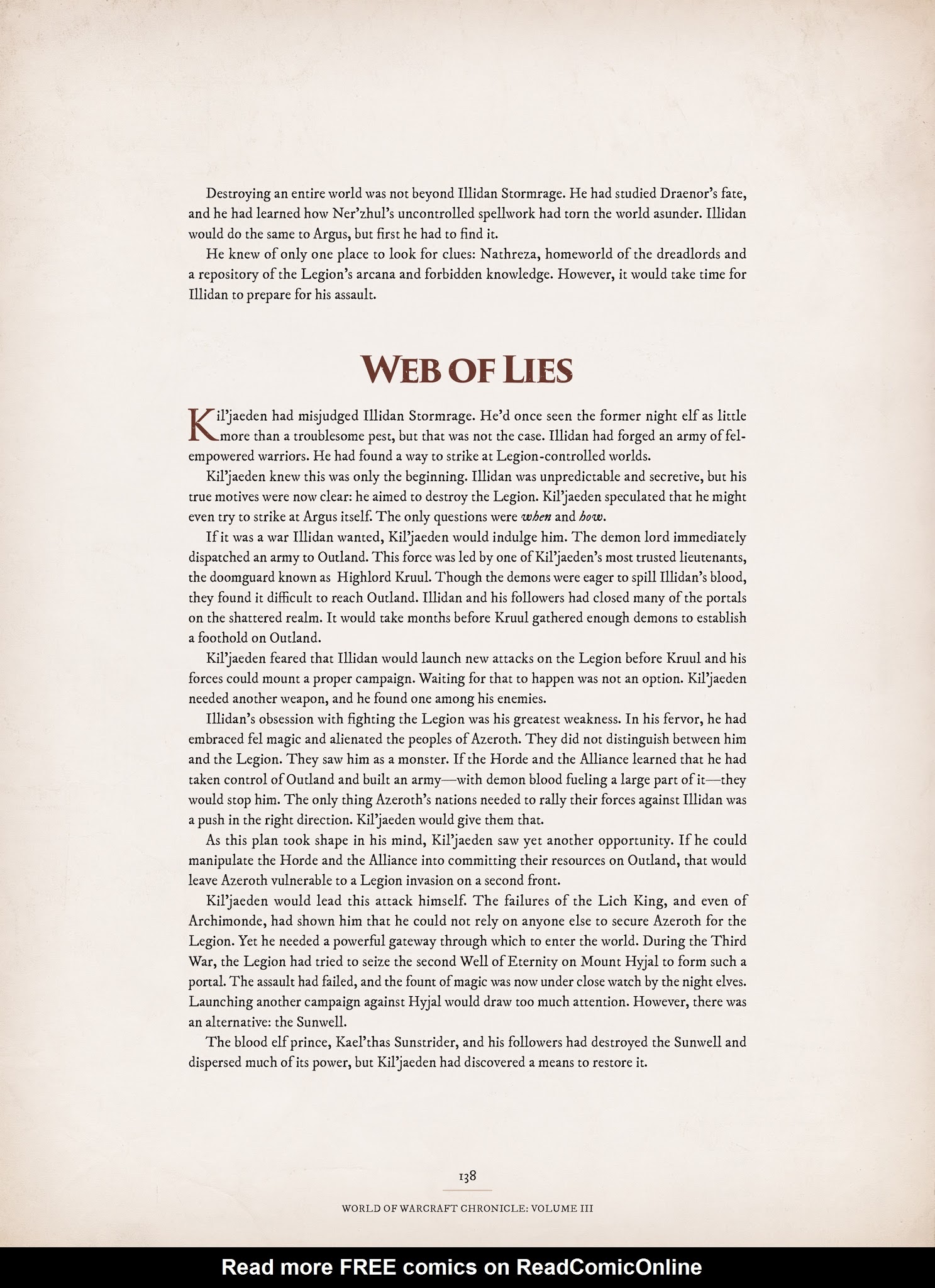 Read online World of Warcraft Chronicle Vol. 3 comic -  Issue # Full - 132