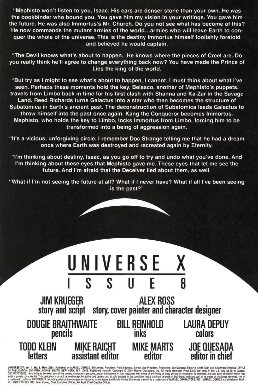 Read online Universe X comic -  Issue #8 - 2