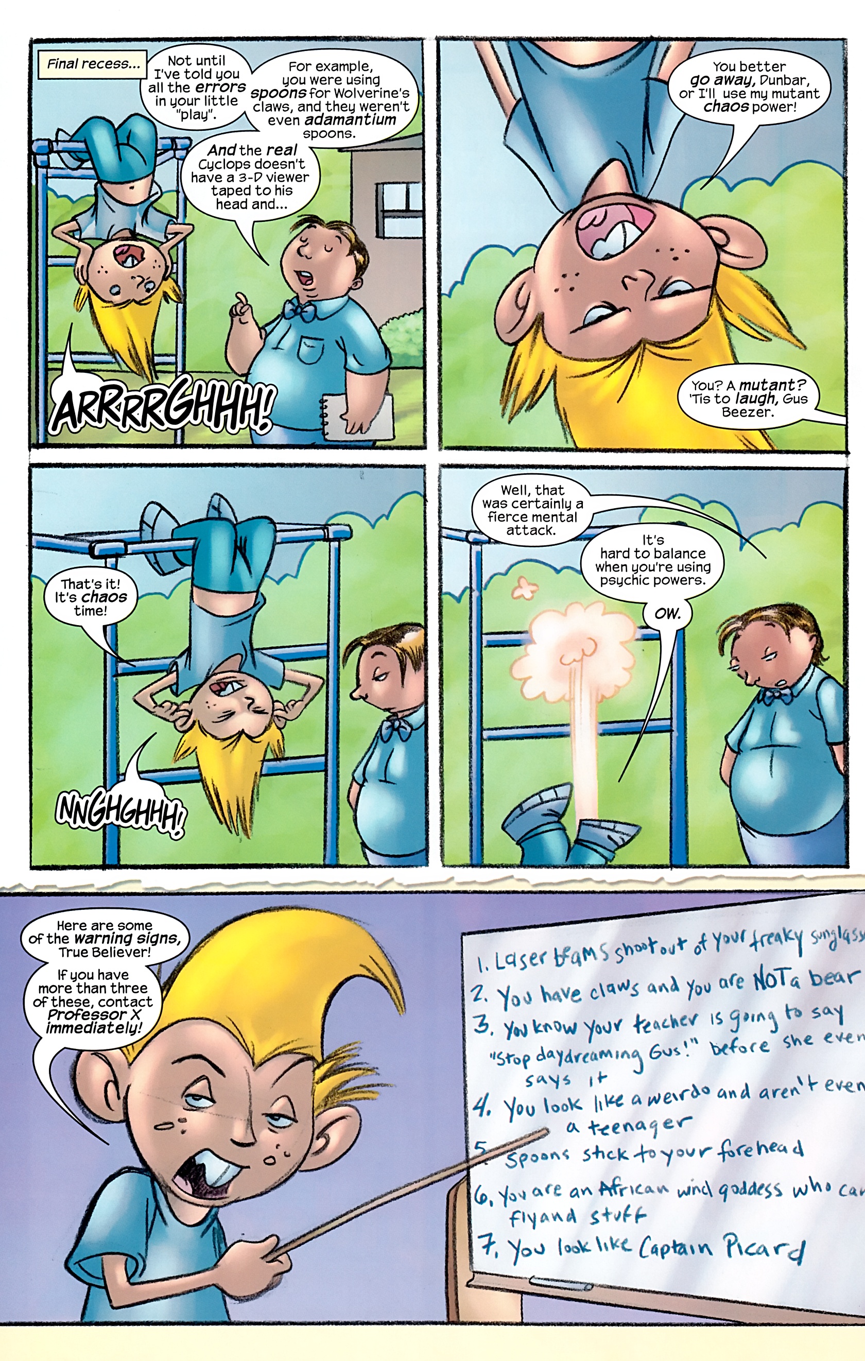 Read online Marvelous Adventures of Gus Beezer comic -  Issue # X-Men - 15