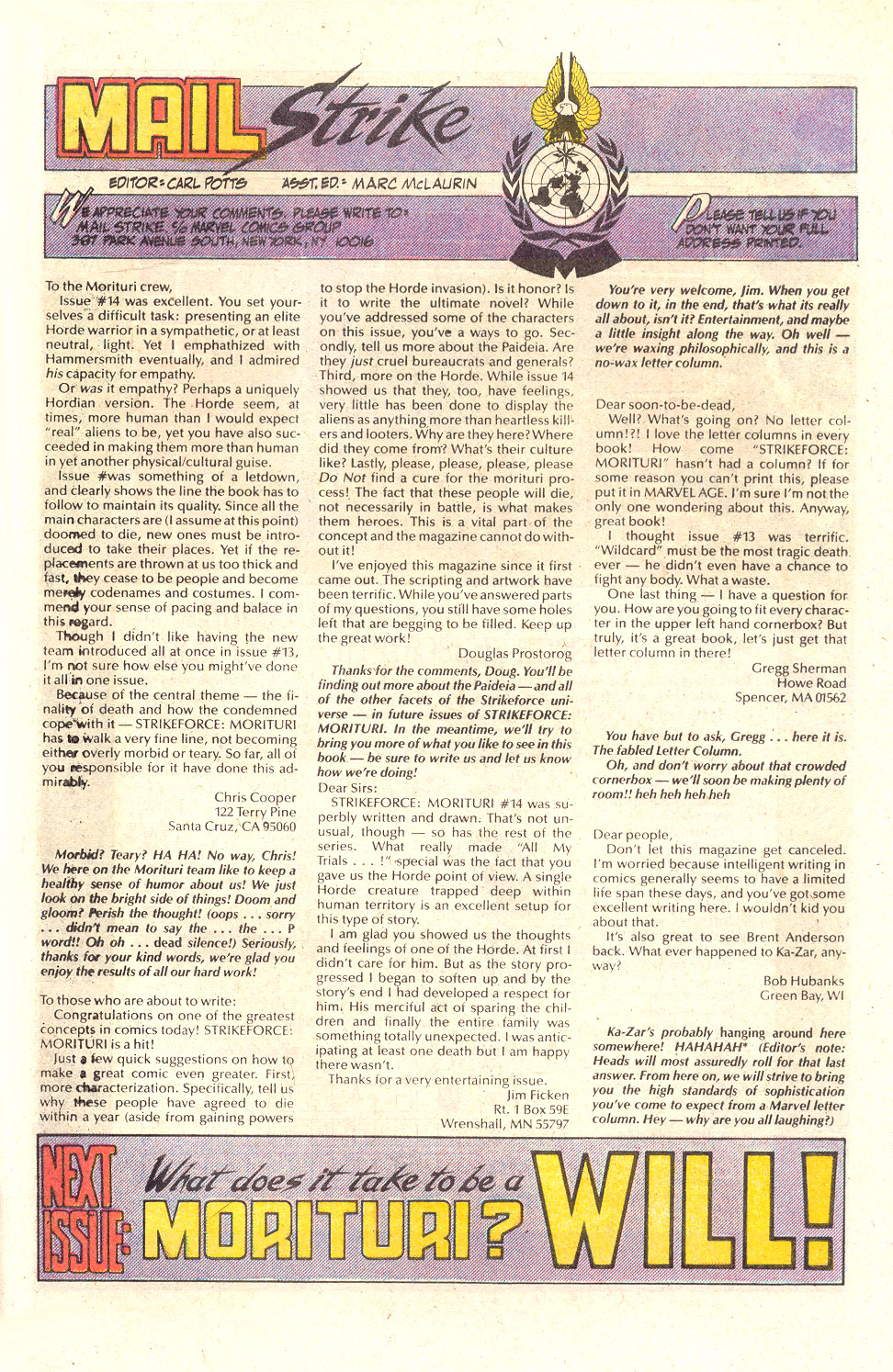 Read online Strikeforce: Morituri comic -  Issue #17 - 24