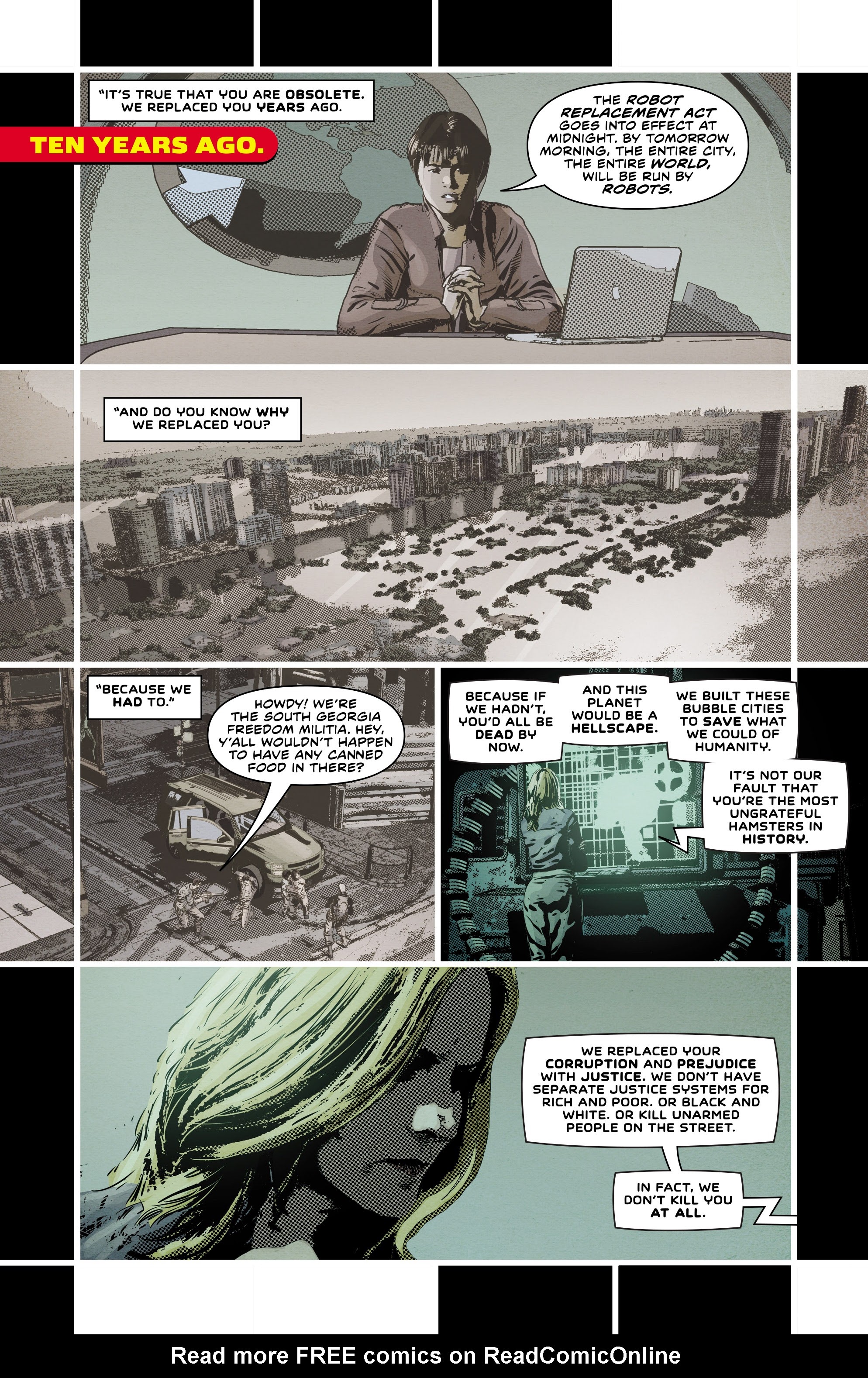 Read online Not All Robots comic -  Issue #5 - 9