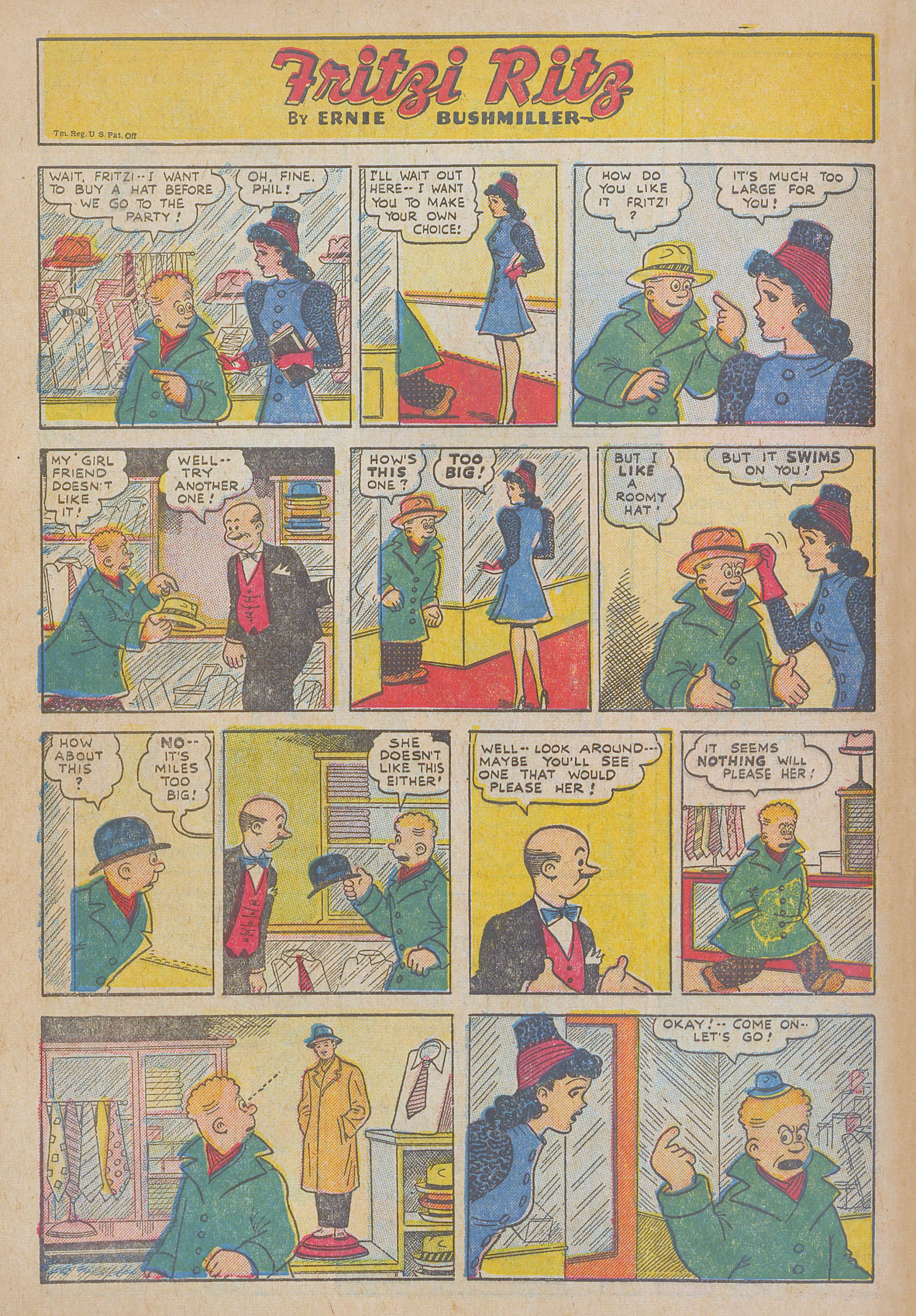 Read online Fritzi Ritz (1953) comic -  Issue #50 - 4