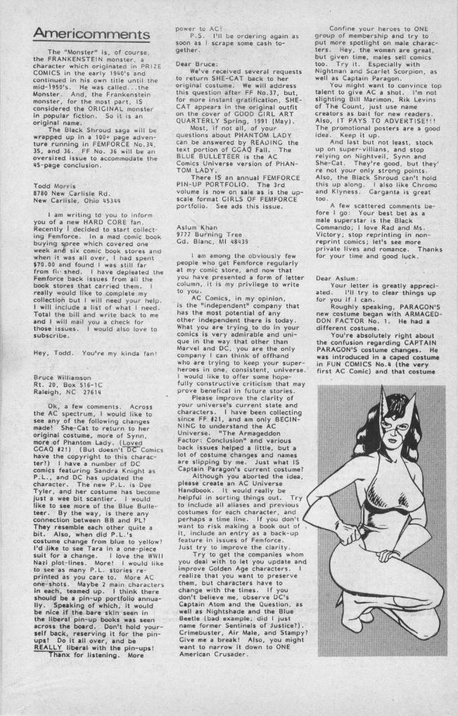 Read online Femforce comic -  Issue #33 - 33