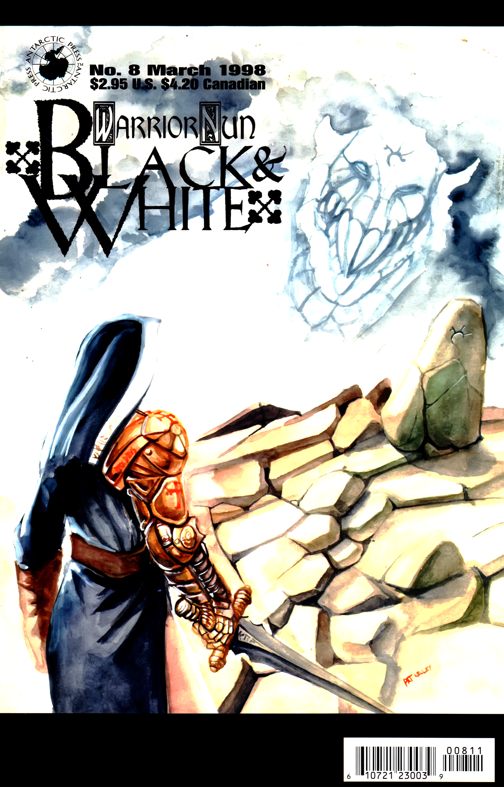 Read online Warrior Nun: Black & White comic -  Issue #8 - 1