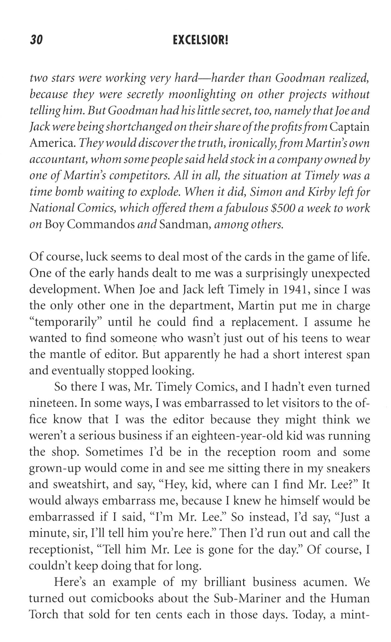 Read online Excelsior! The Amazing Life of Stan Lee comic -  Issue # TPB (Part 1) - 37