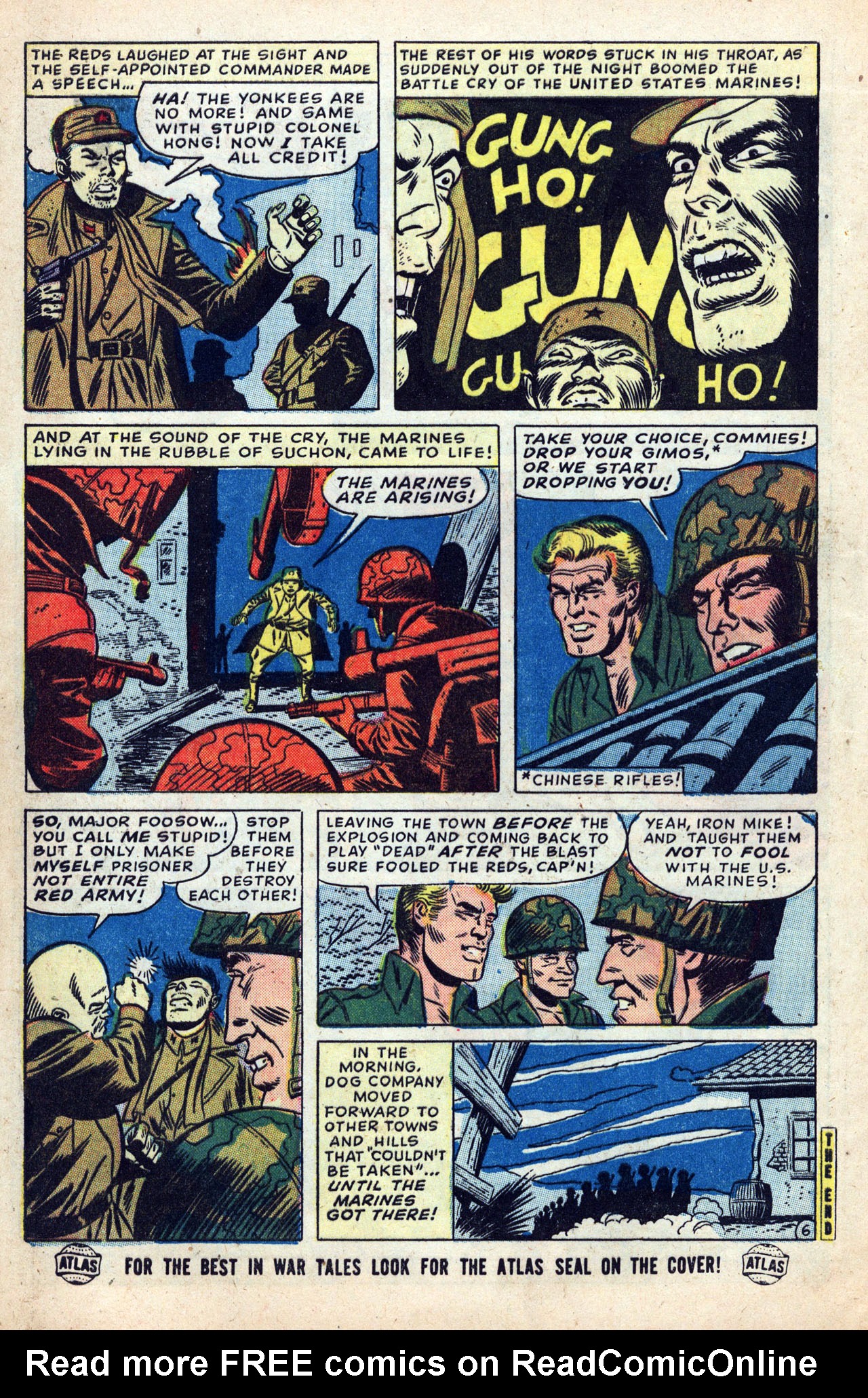 Read online Marines in Battle comic -  Issue #7 - 8