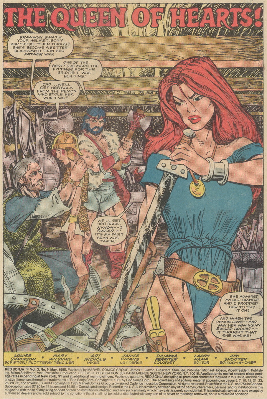 Read online Red Sonja (3rd Series) comic -  Issue #9 - 2