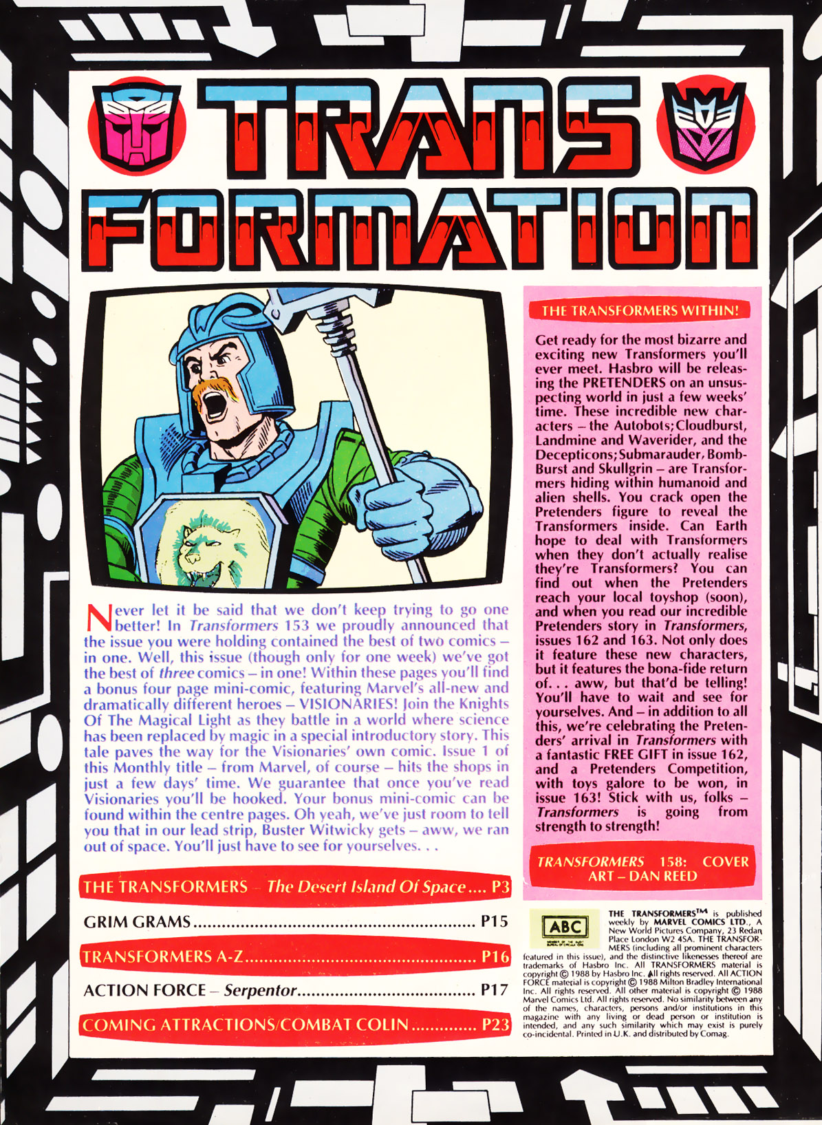 Read online The Transformers (UK) comic -  Issue #158 - 2