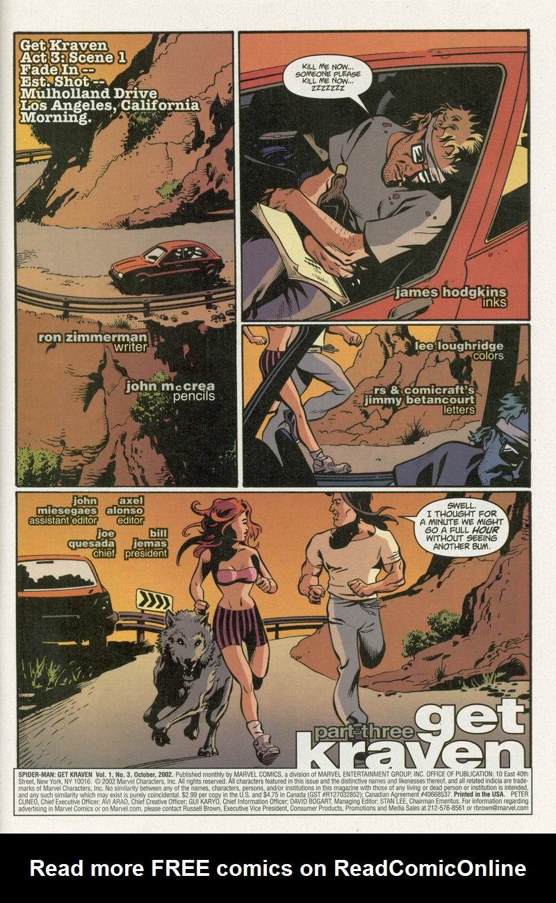 Read online Spider-Man: Get Kraven comic -  Issue #3 - 2