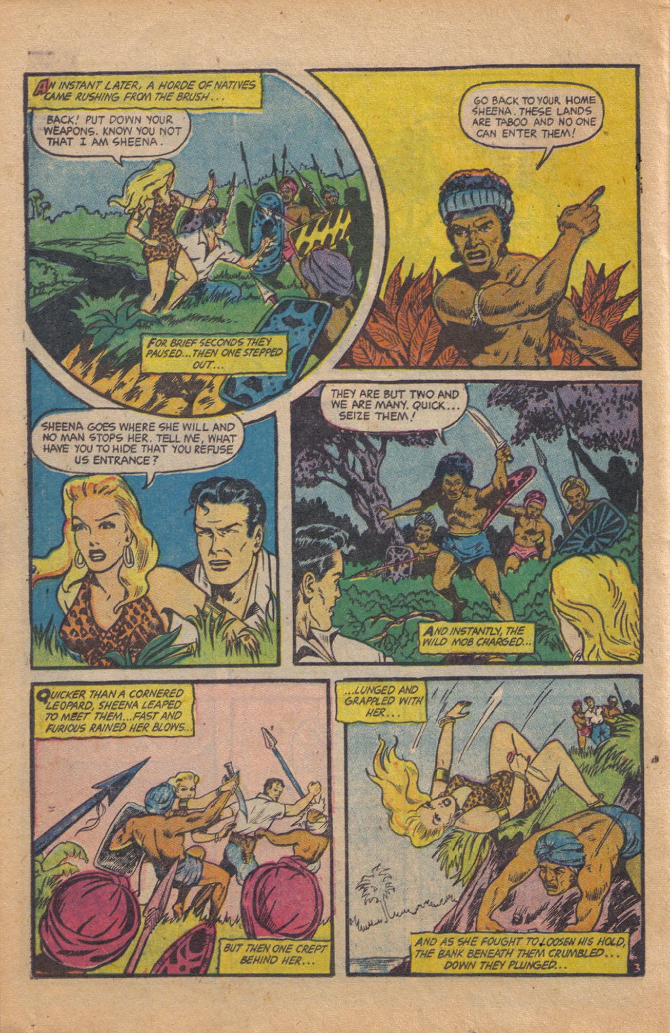Read online Sheena, Queen of the Jungle (1942) comic -  Issue #18 - 16