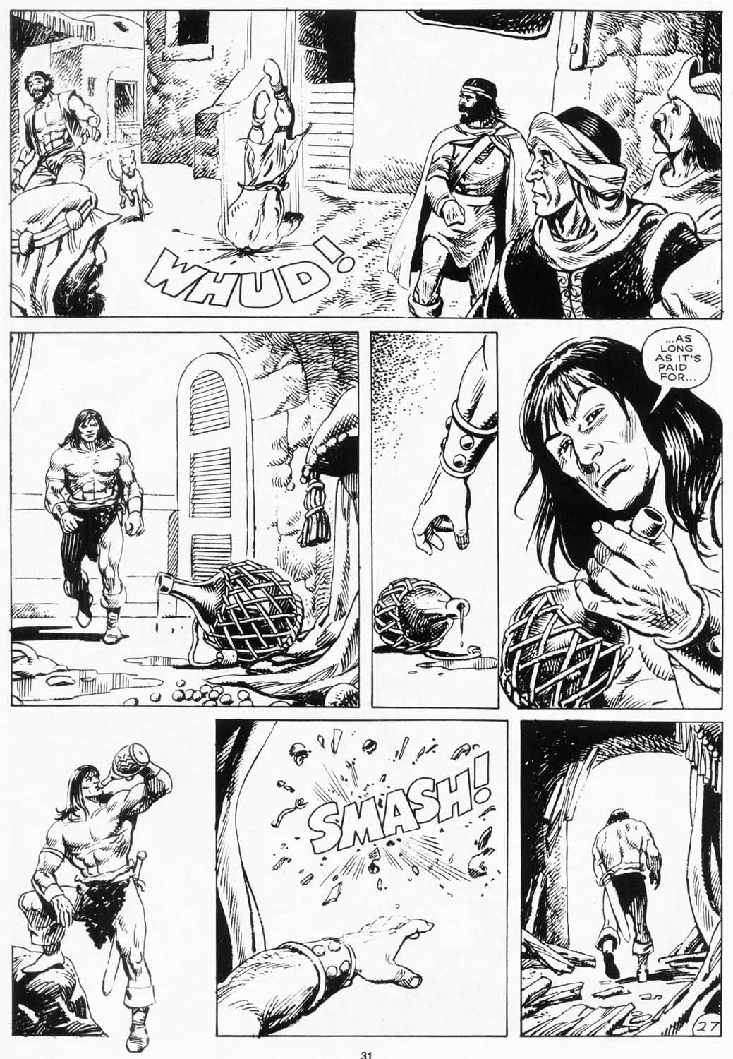 Read online The Savage Sword Of Conan comic -  Issue #156 - 31