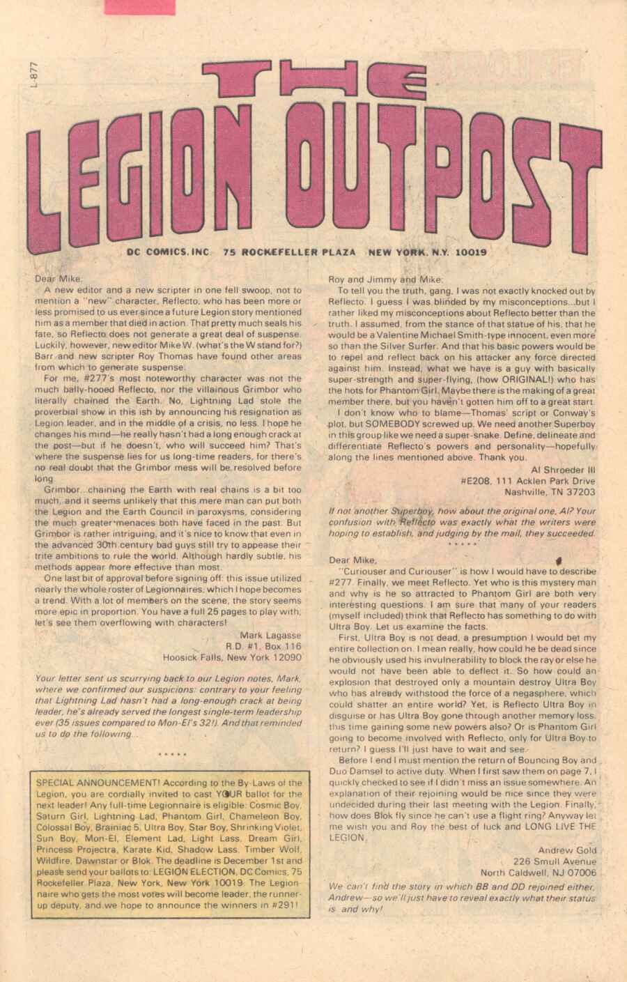 Read online Legion of Super-Heroes (1980) comic -  Issue #282 - 29