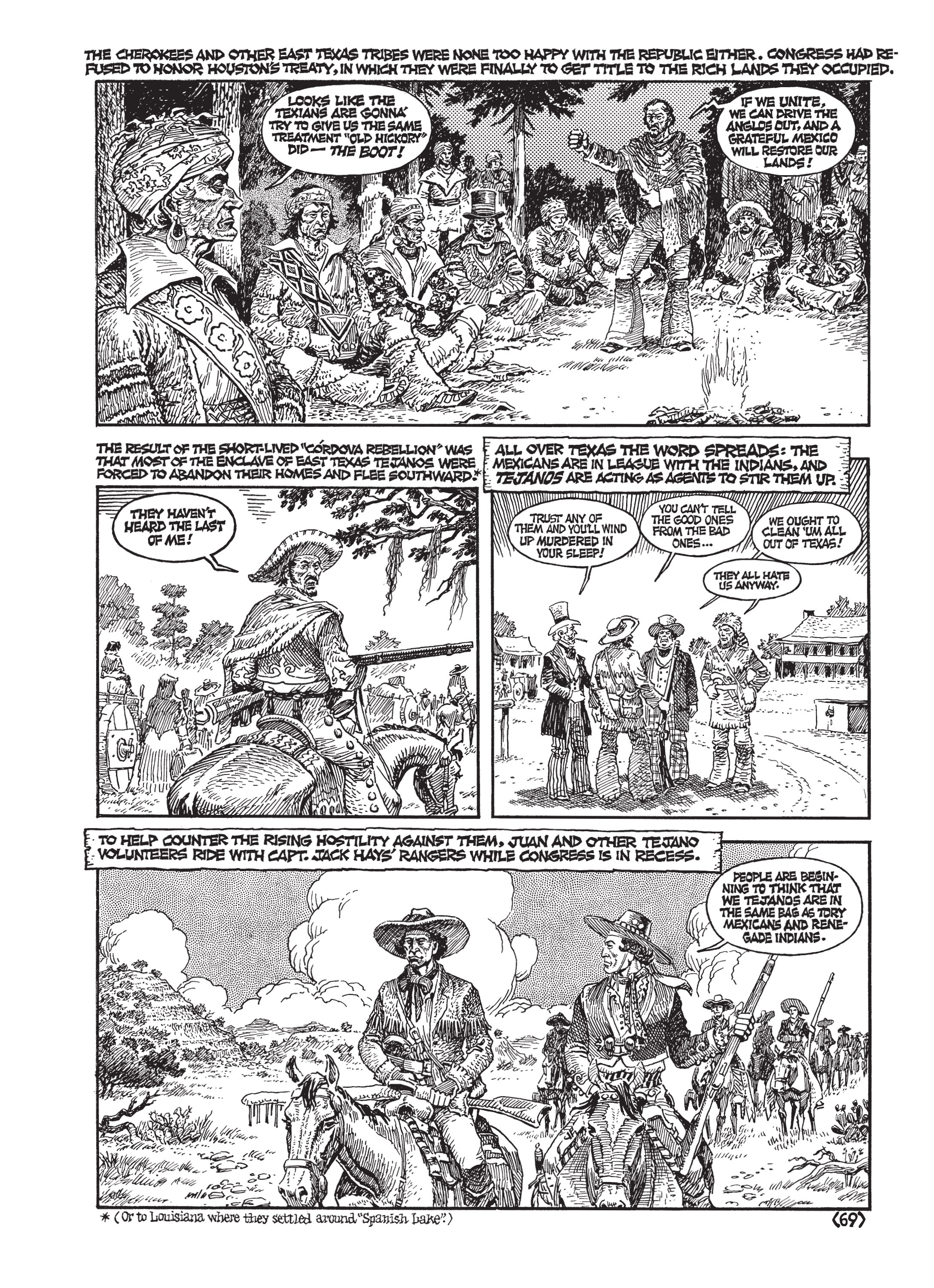 Read online Jack Jackson's American History: Los Tejanos and Lost Cause comic -  Issue # TPB (Part 1) - 72