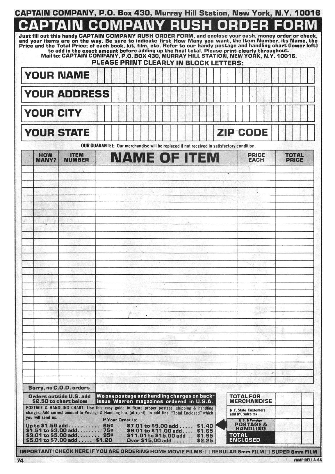 Read online Vampirella (1969) comic -  Issue #66 - 74