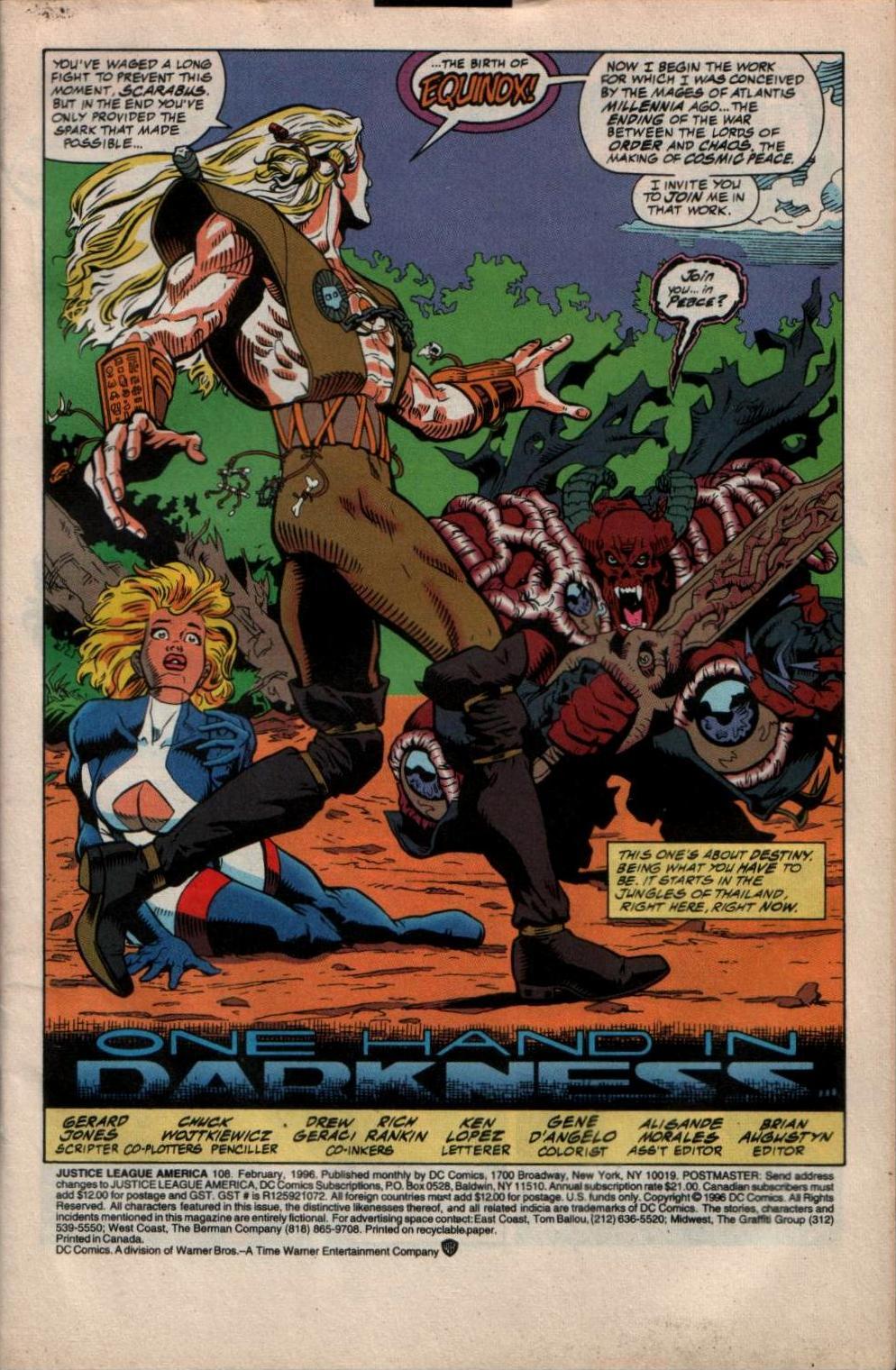 Read online Justice League America comic -  Issue #108 - 2