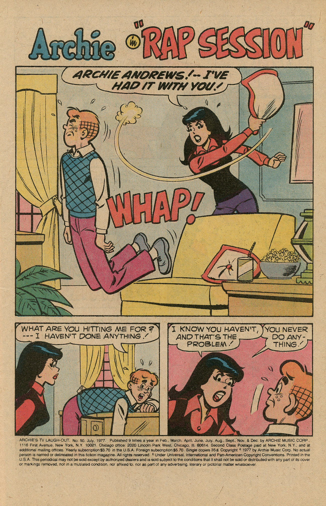 Read online Archie's TV Laugh-Out comic -  Issue #50 - 3
