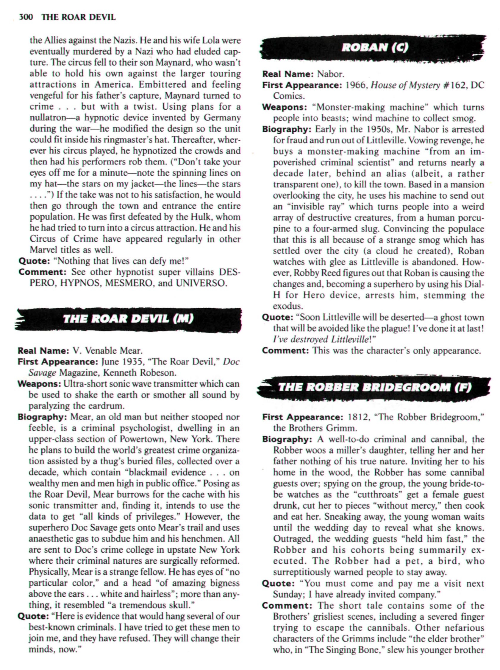 Read online The Encyclopedia of Super Villains comic -  Issue # TPB (Part 2) - 83