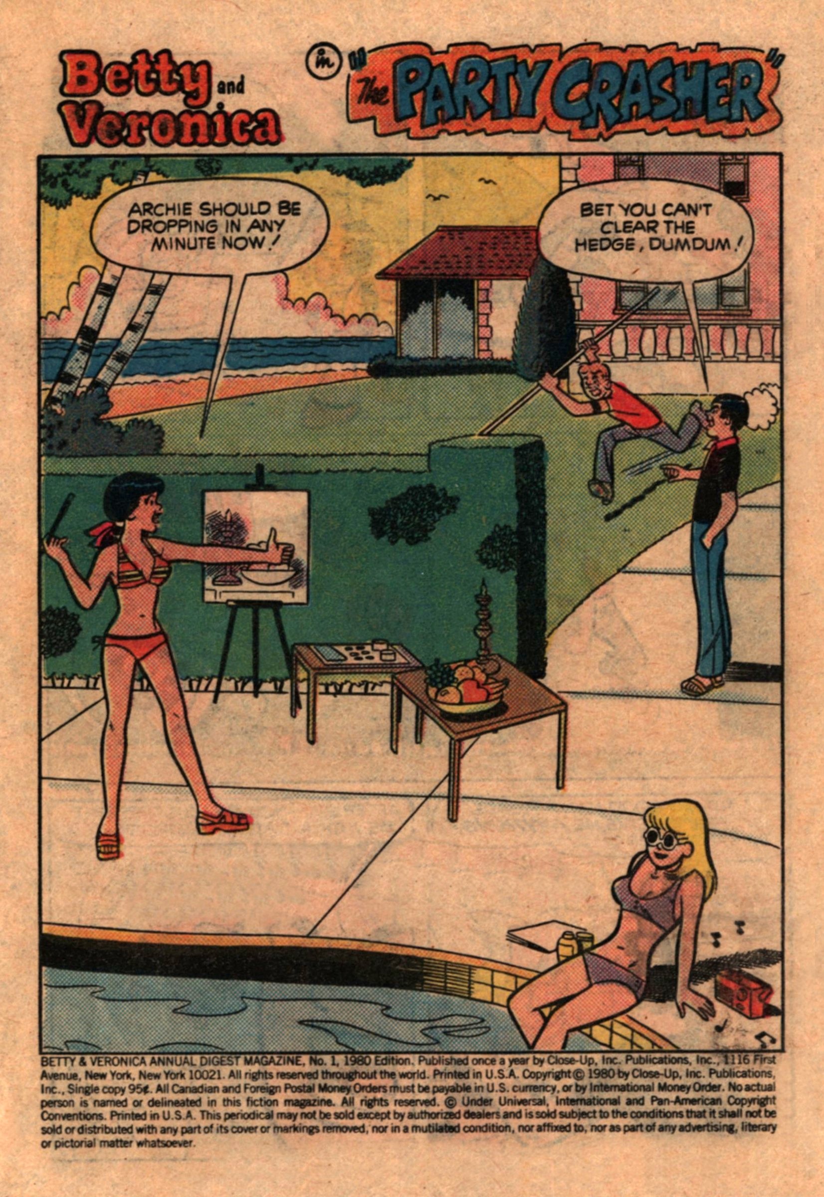 Read online Betty and Veronica Digest Magazine comic -  Issue #1 - 3