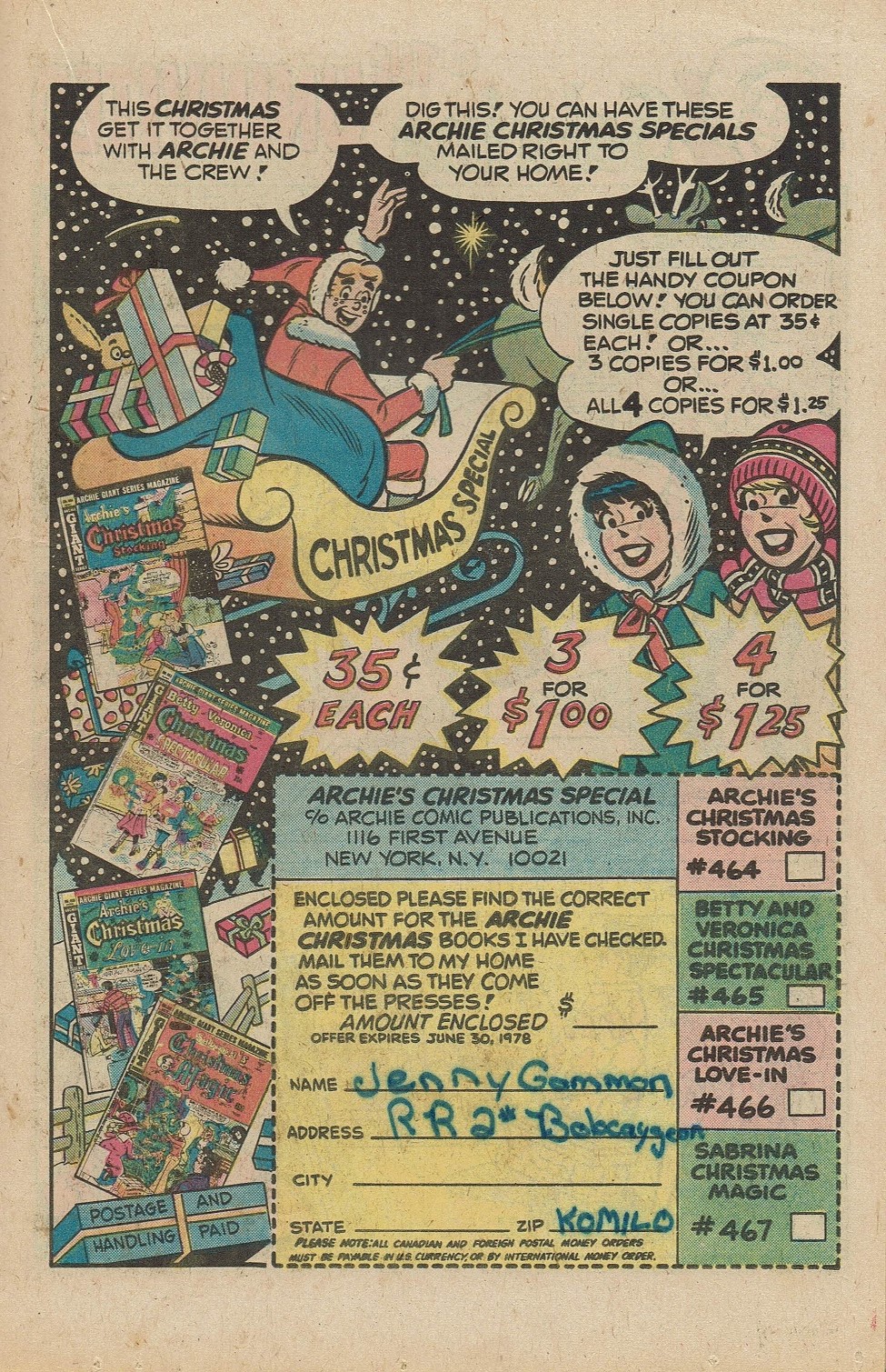 Read online Archie's TV Laugh-Out comic -  Issue #54 - 19