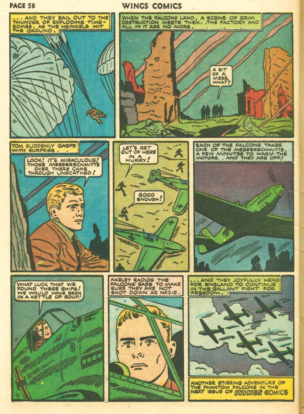 Read online Wings Comics comic -  Issue #10 - 60