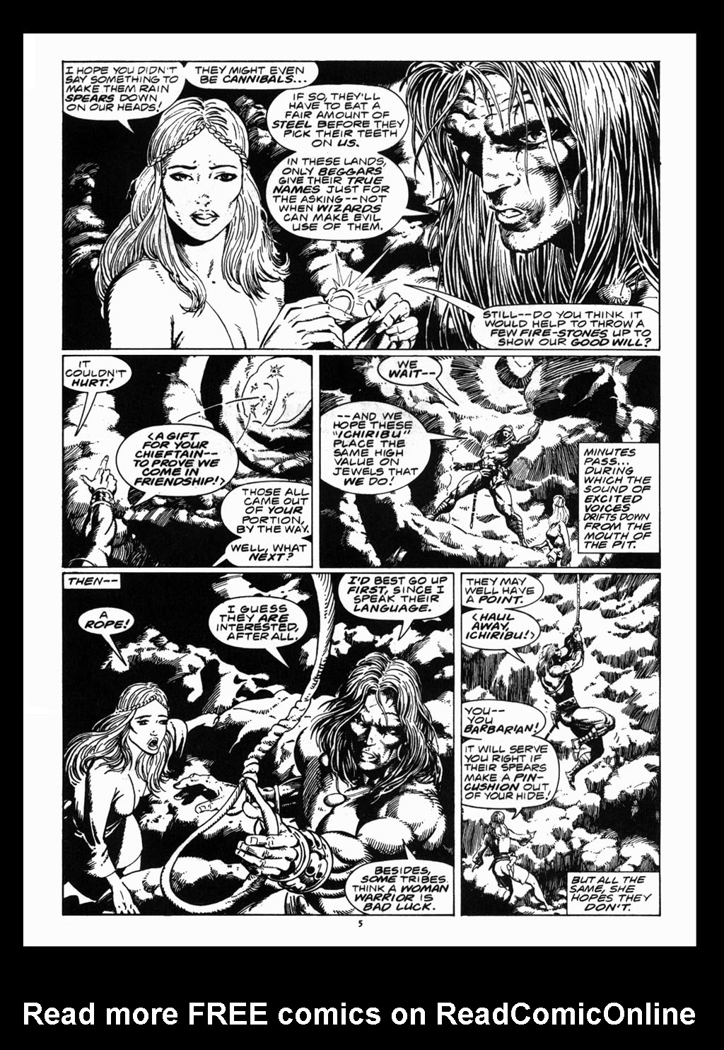 Read online The Savage Sword Of Conan comic -  Issue #212 - 7