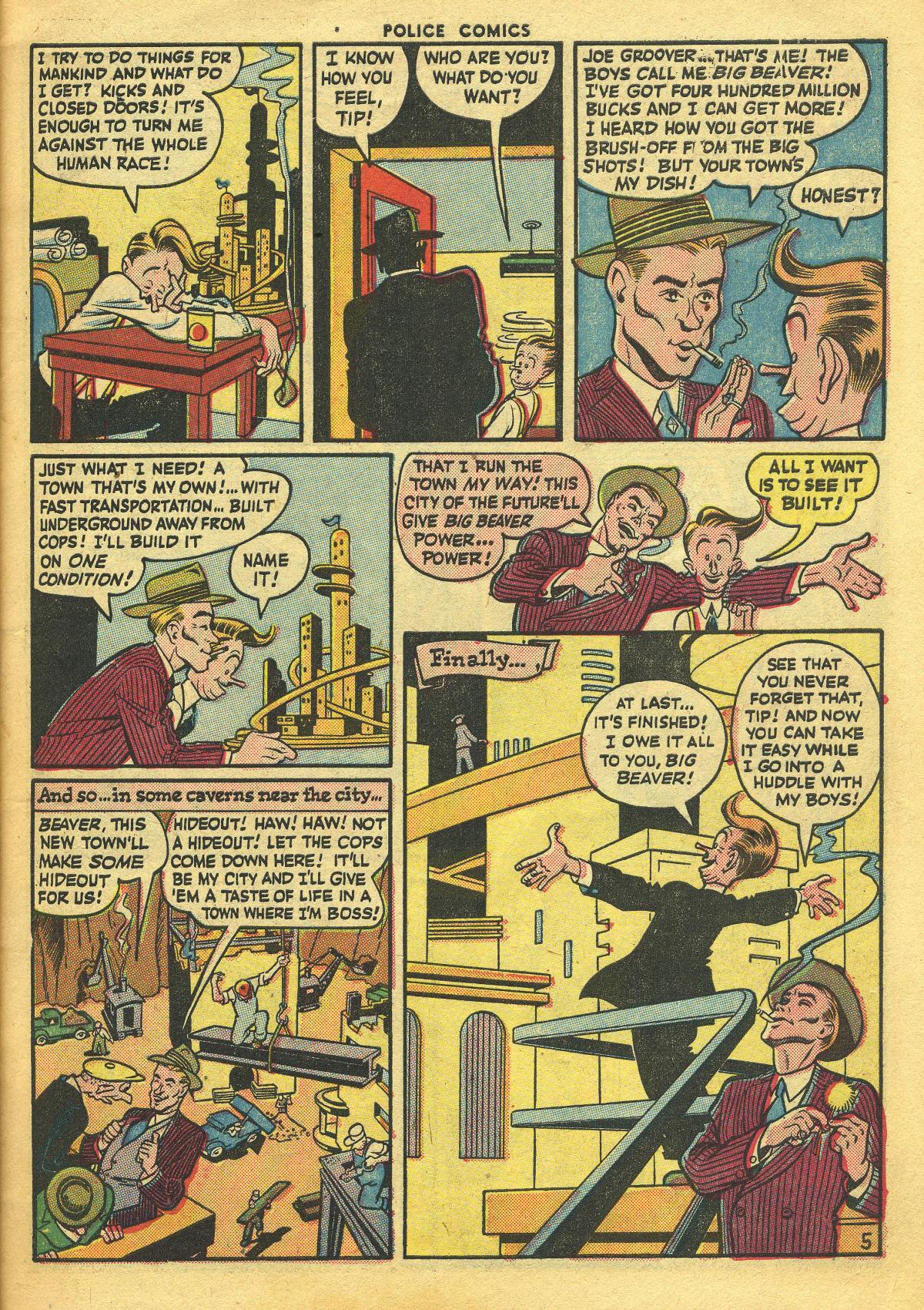 Read online Police Comics comic -  Issue #48 - 7