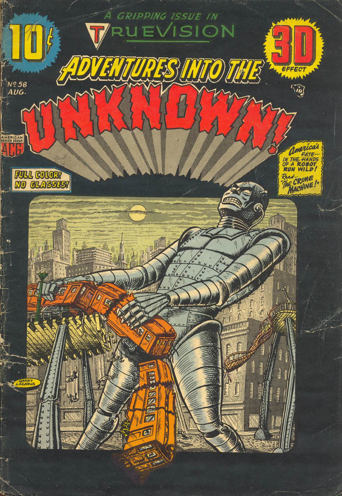 Read online Adventures Into The Unknown comic -  Issue #58 - 1