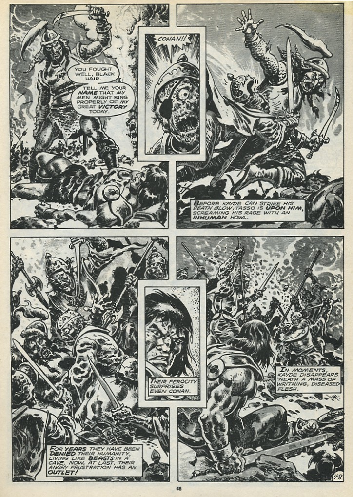 Read online The Savage Sword Of Conan comic -  Issue #173 - 50