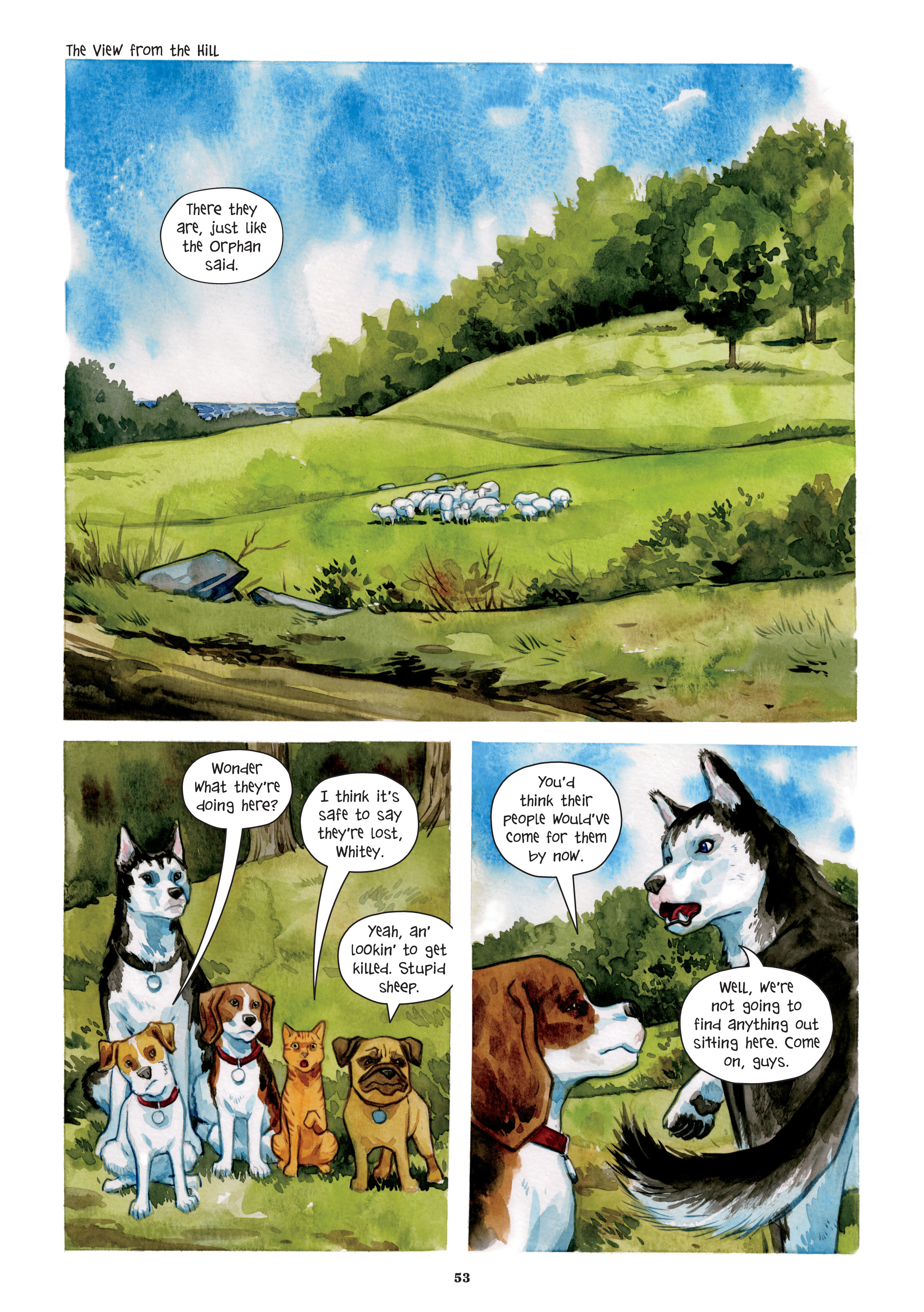 Read online Beasts of Burden: Neighborhood Watch (2019) comic -  Issue # TPB (Part 1) - 54