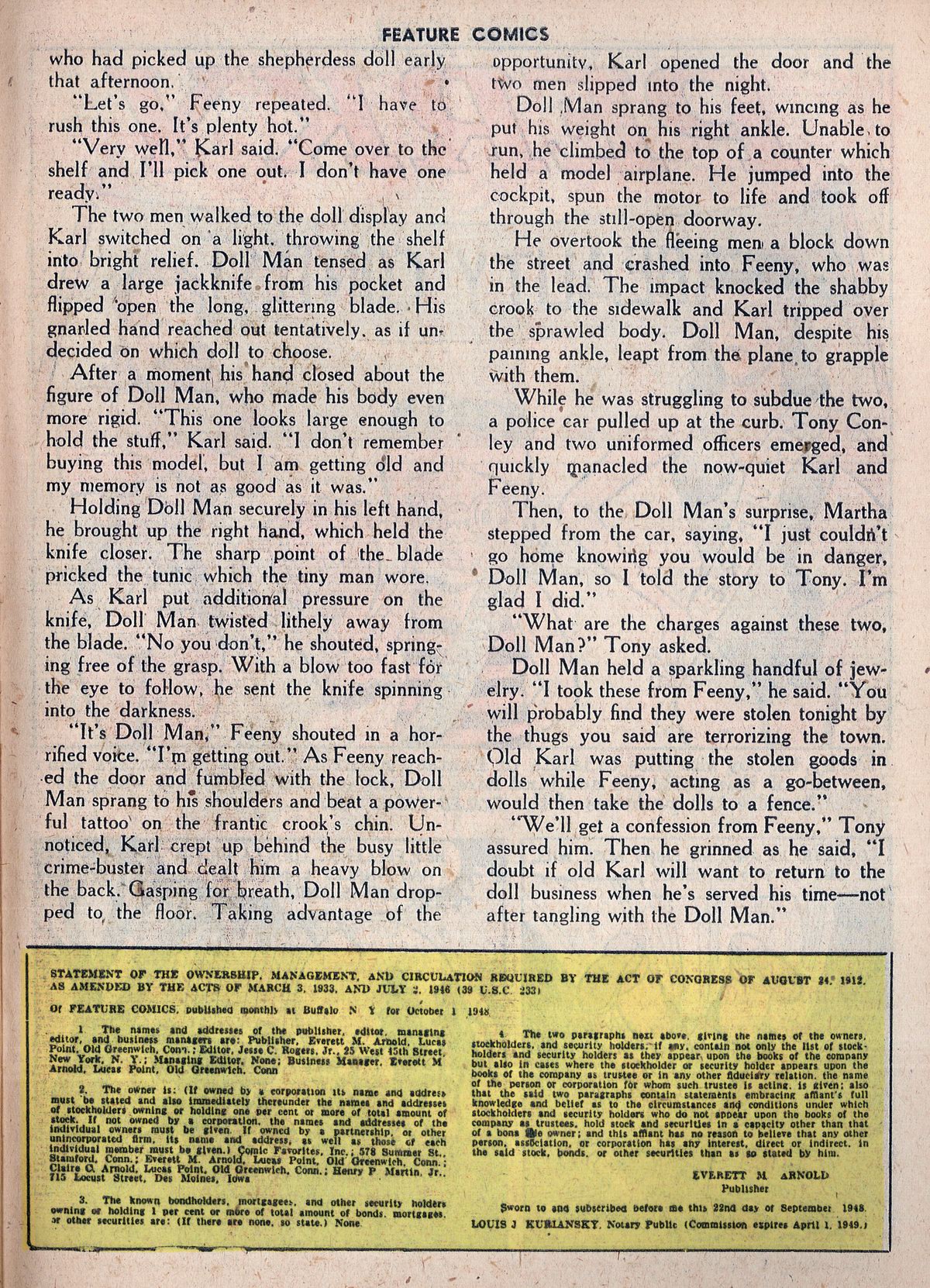 Read online Feature Comics comic -  Issue #132 - 39