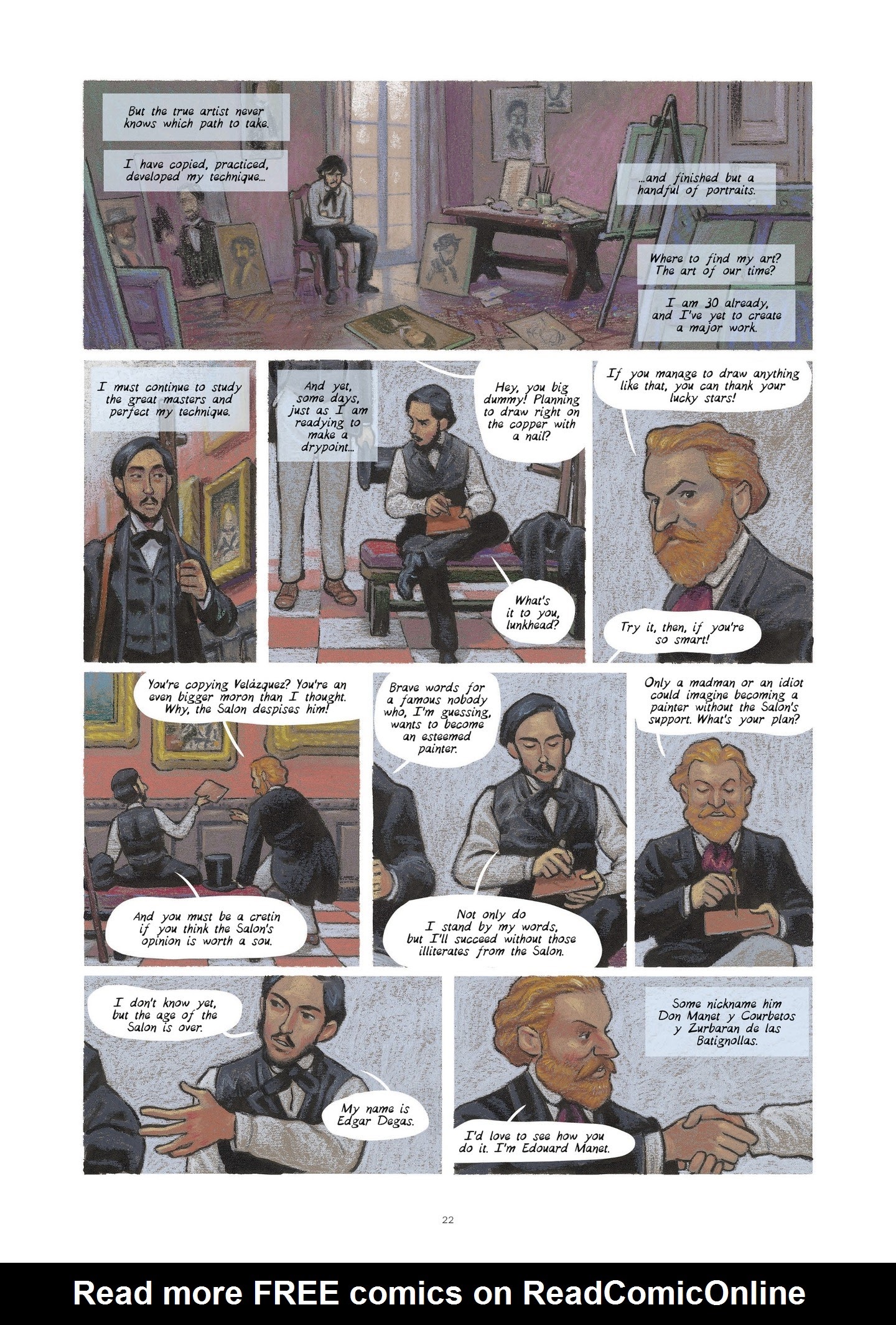 Read online Degas and Cassatt: The Dance of Solitude comic -  Issue # TPB - 22