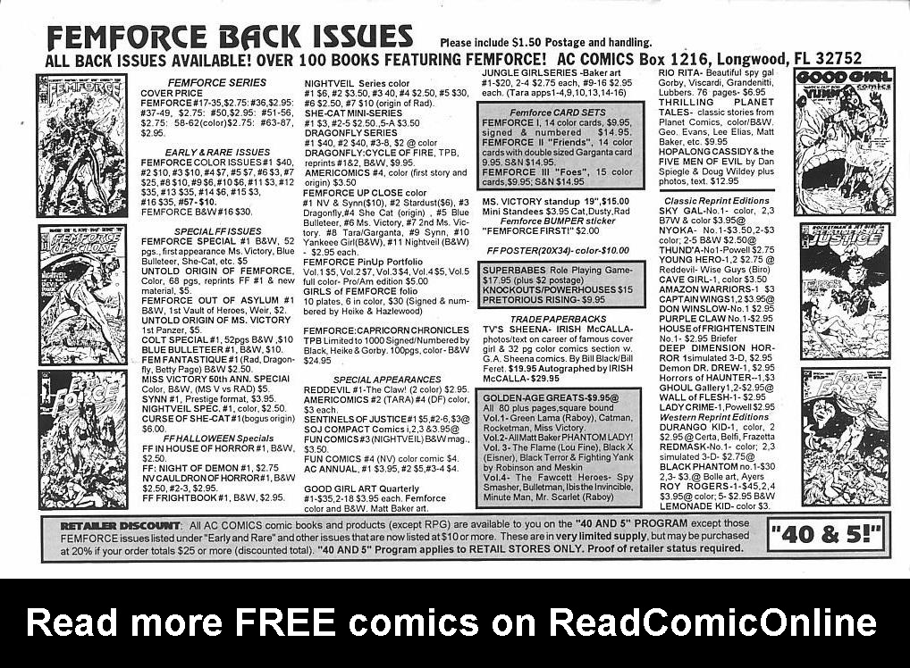 Read online Femforce comic -  Issue #87 - 36