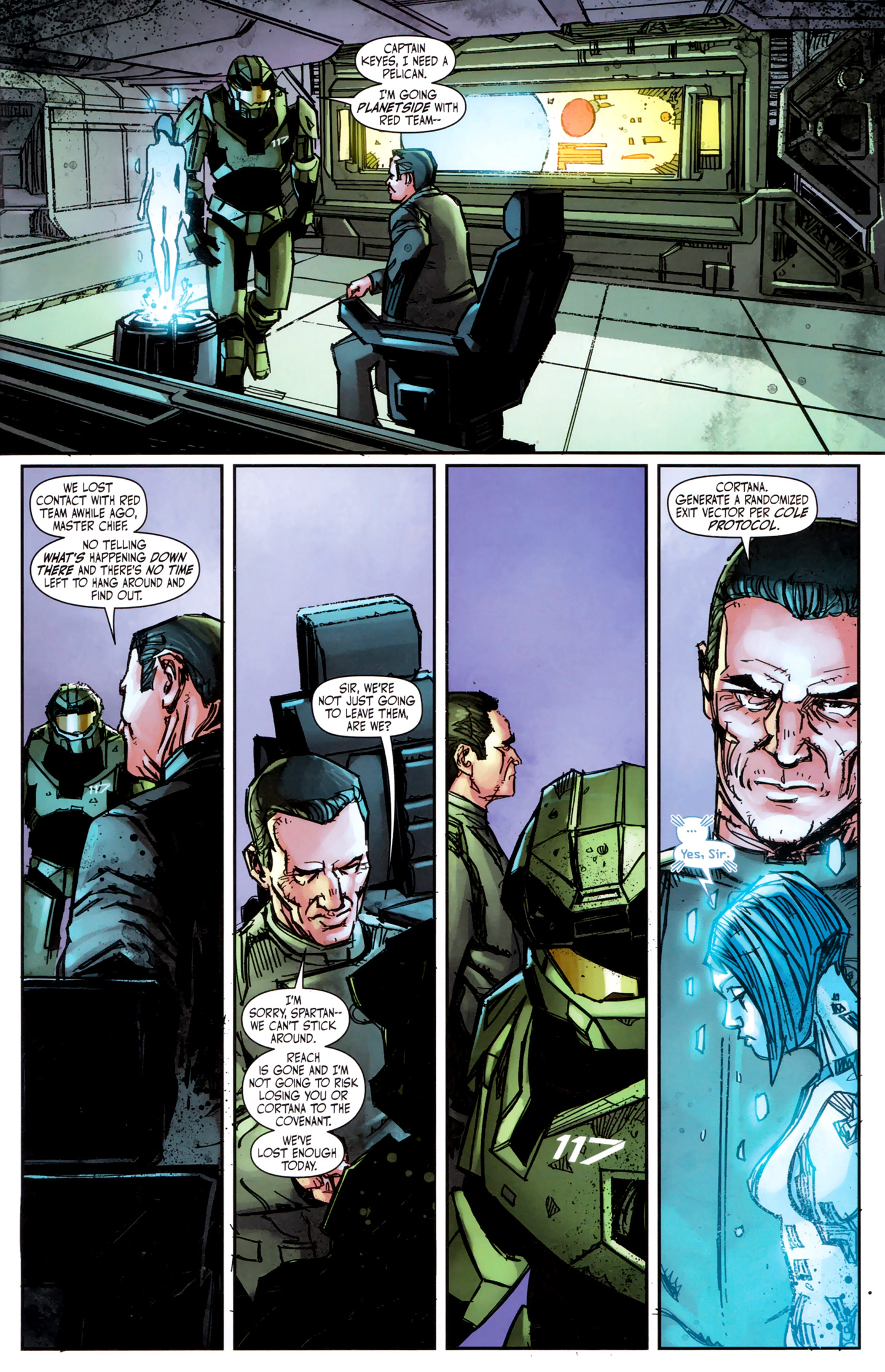 Read online Halo: Fall Of Reach - Invasion comic -  Issue #4 - 25