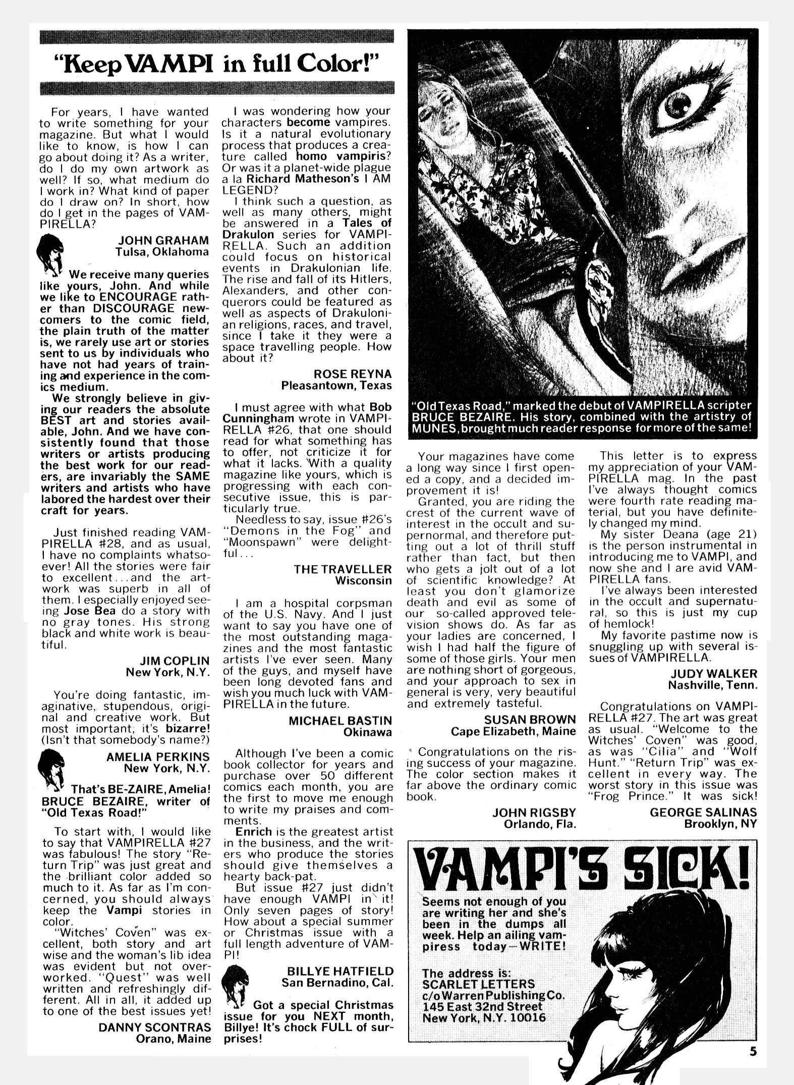Read online Vampirella (1969) comic -  Issue #30 - 5