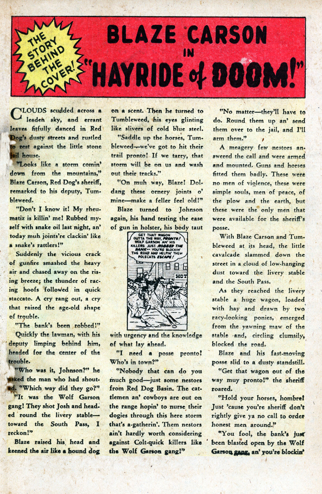 Read online Blaze Carson comic -  Issue #4 - 19