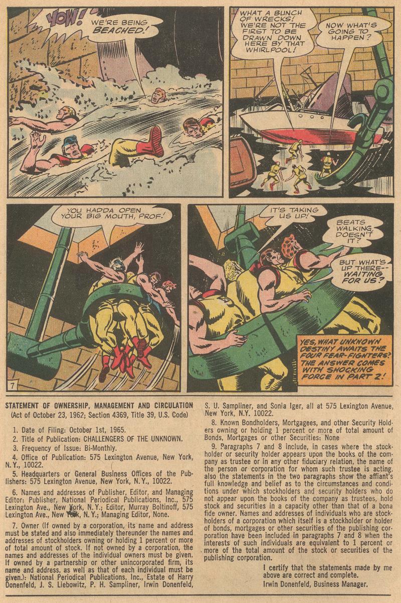Challengers of the Unknown (1958) Issue #49 #49 - English 10