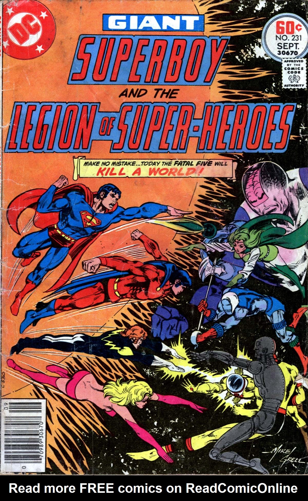 Read online Superboy and the Legion of Super-Heroes (1977) comic -  Issue #231 - 1