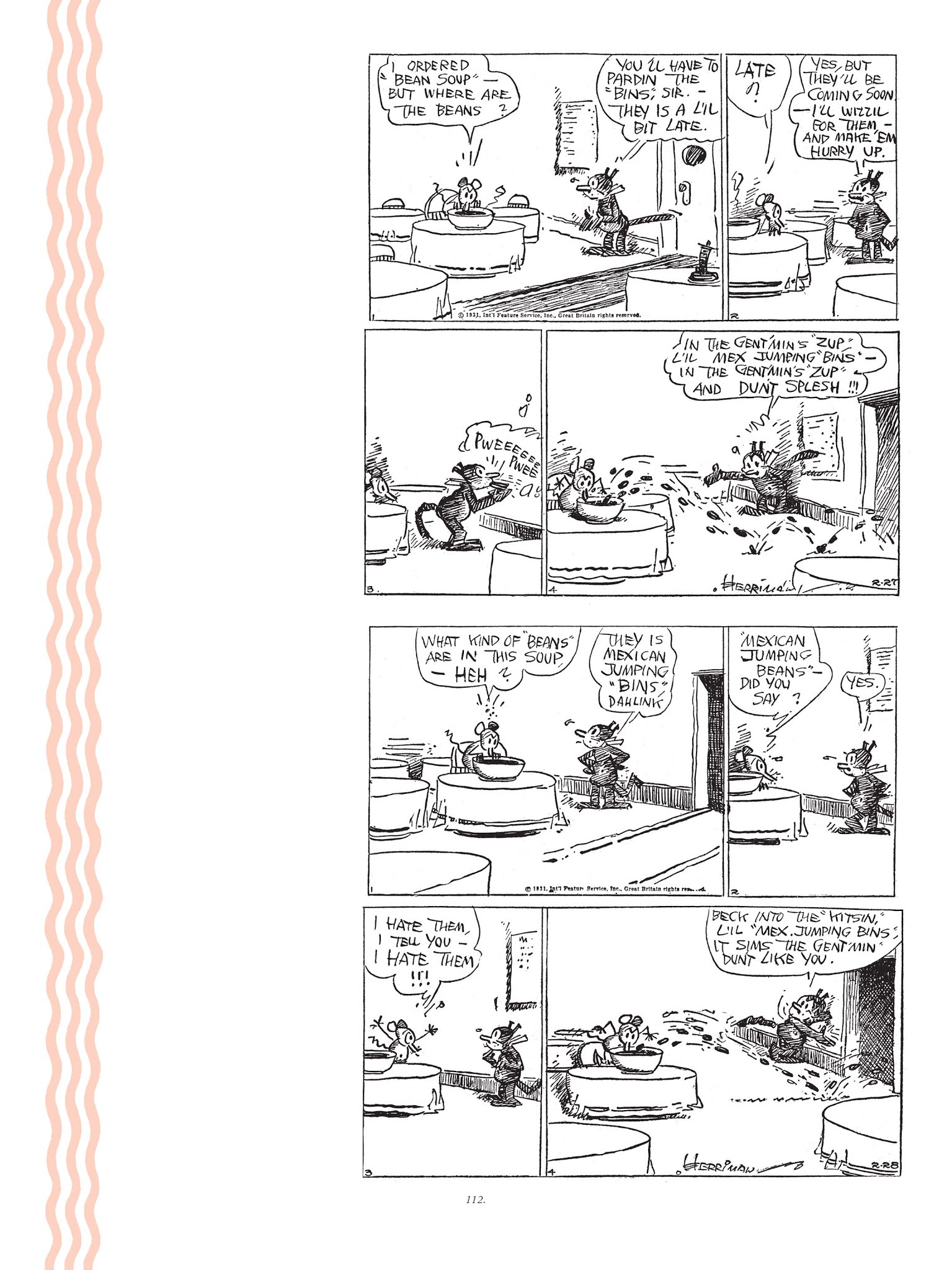 Read online Krazy & Ignatz comic -  Issue # TPB 7 - 109