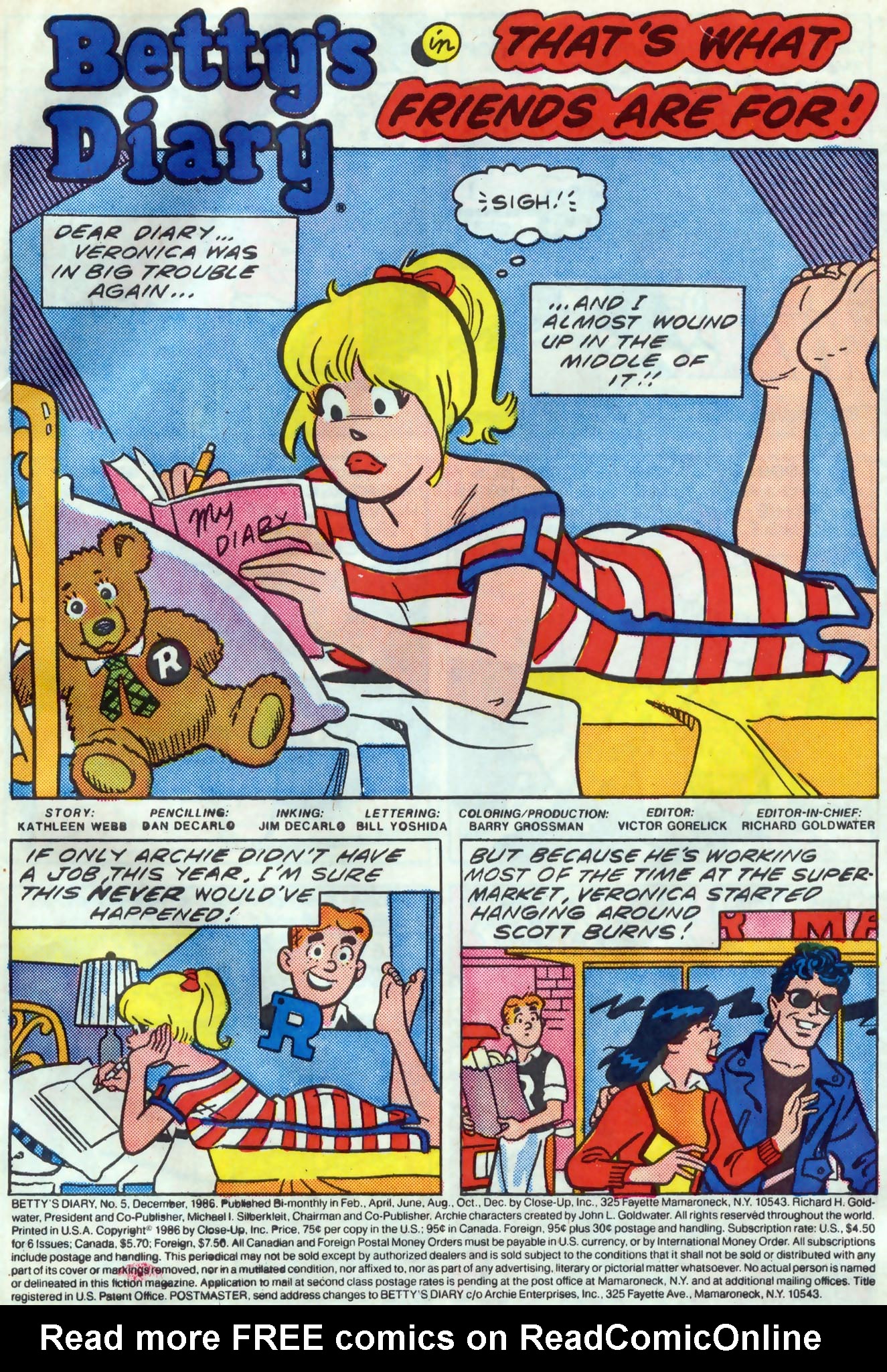 Read online Betty's Diary comic -  Issue #5 - 2