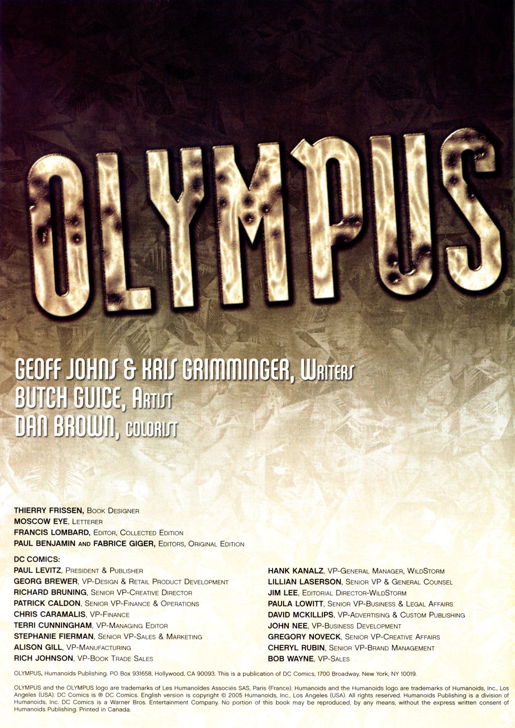 Read online Olympus comic -  Issue # TPB - 3