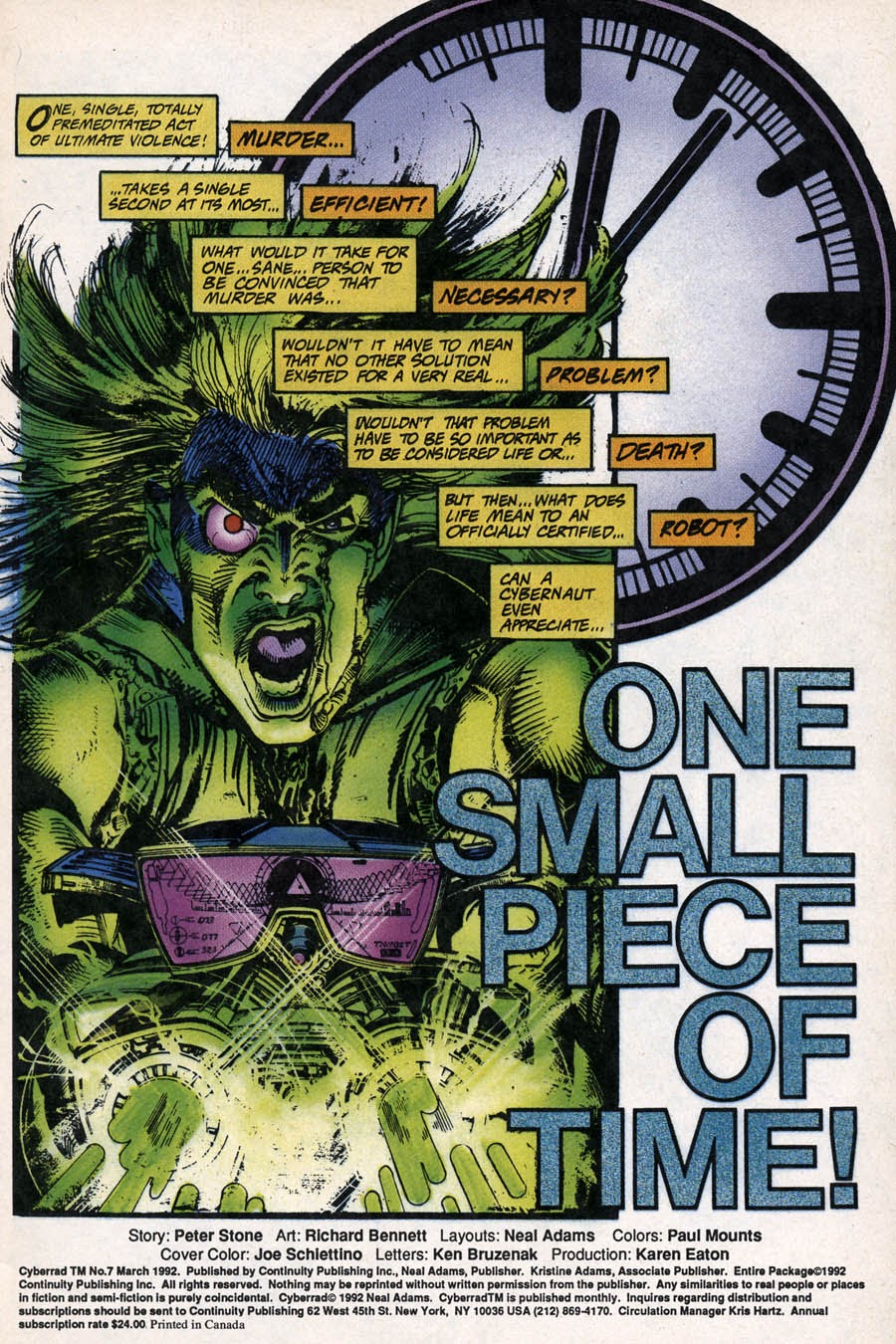 Read online CyberRad (1991) comic -  Issue #7 - 4