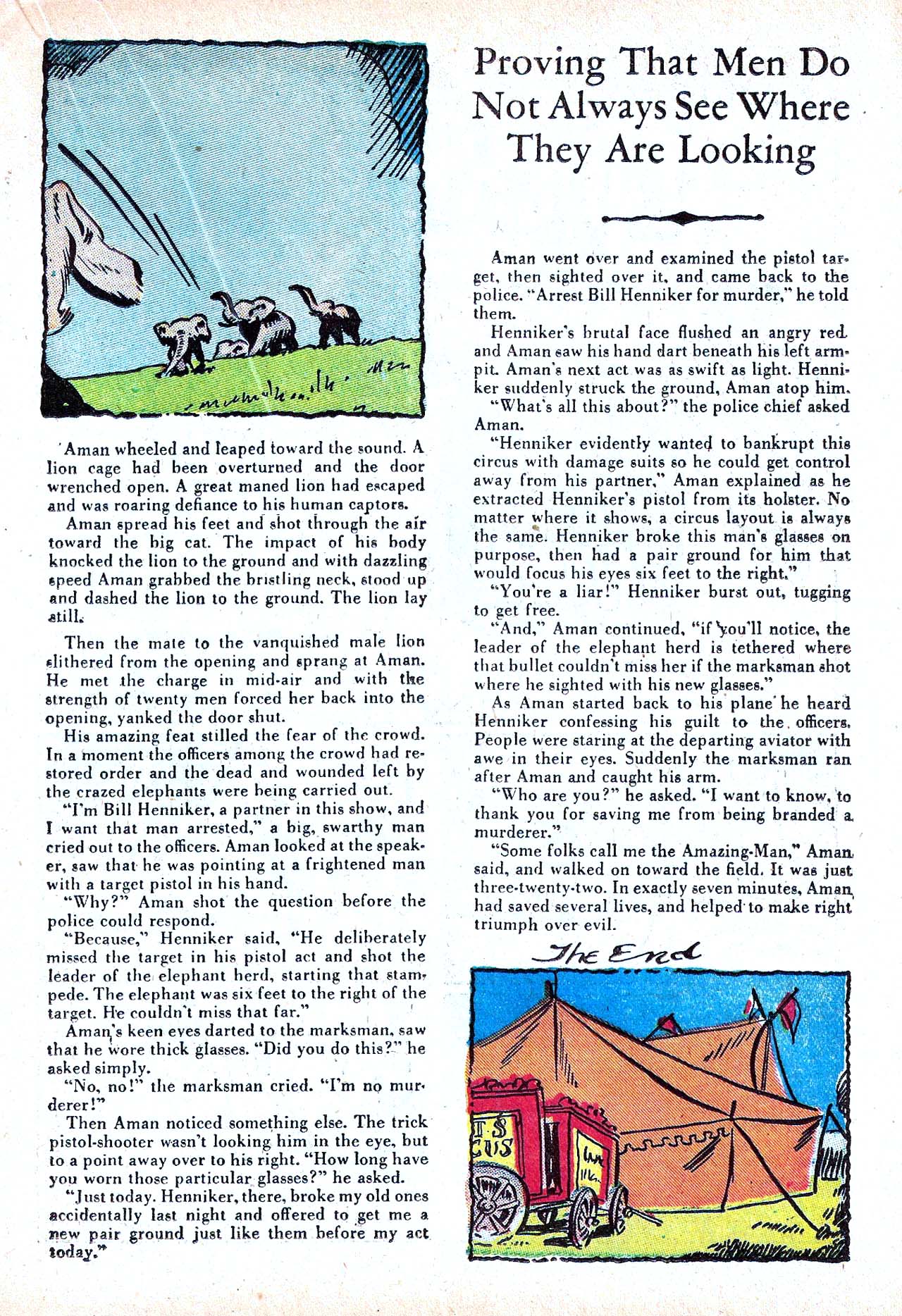 Read online Amazing Man Comics comic -  Issue #11 - 37
